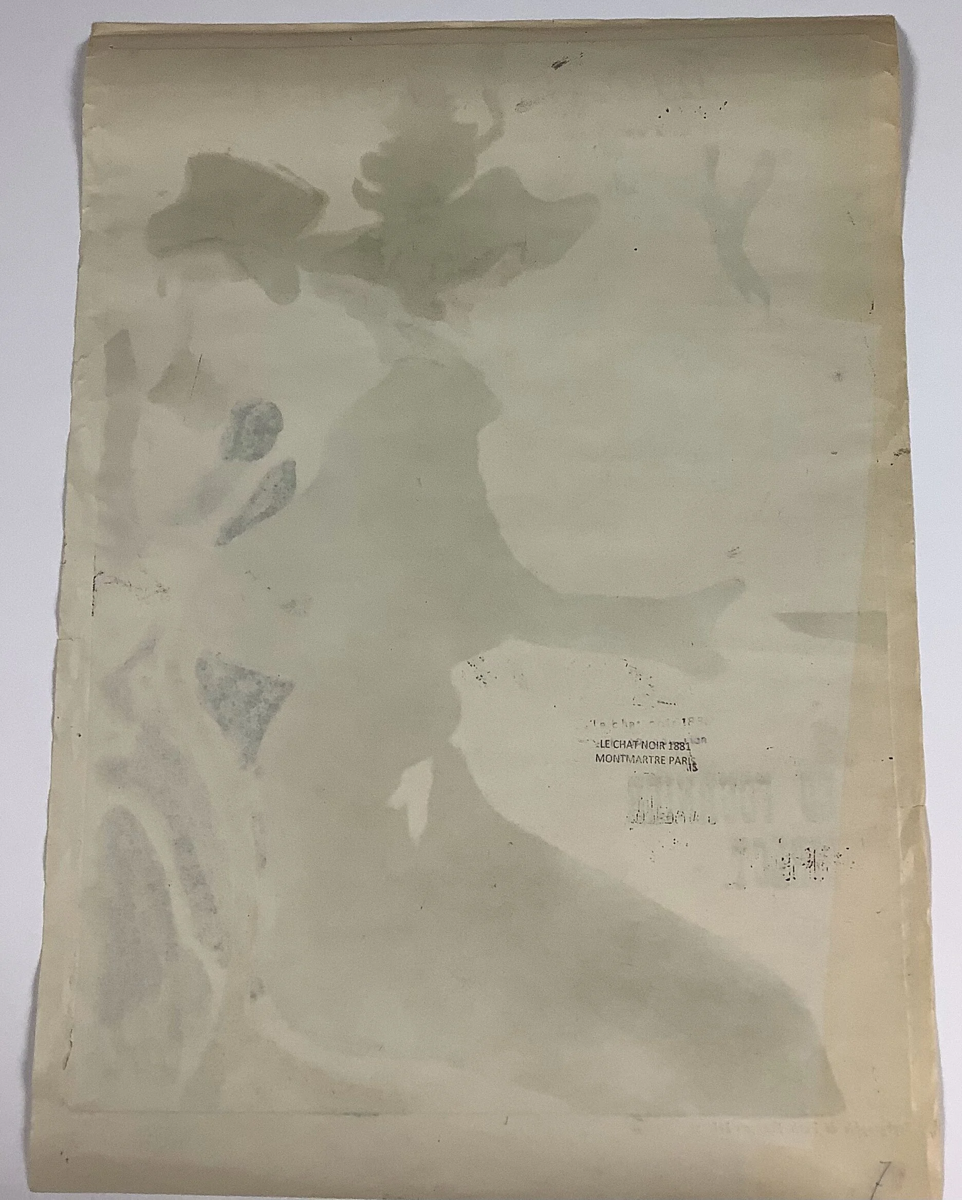 Attr: Henri De Tolouse Lautrec Divan Japonais verso