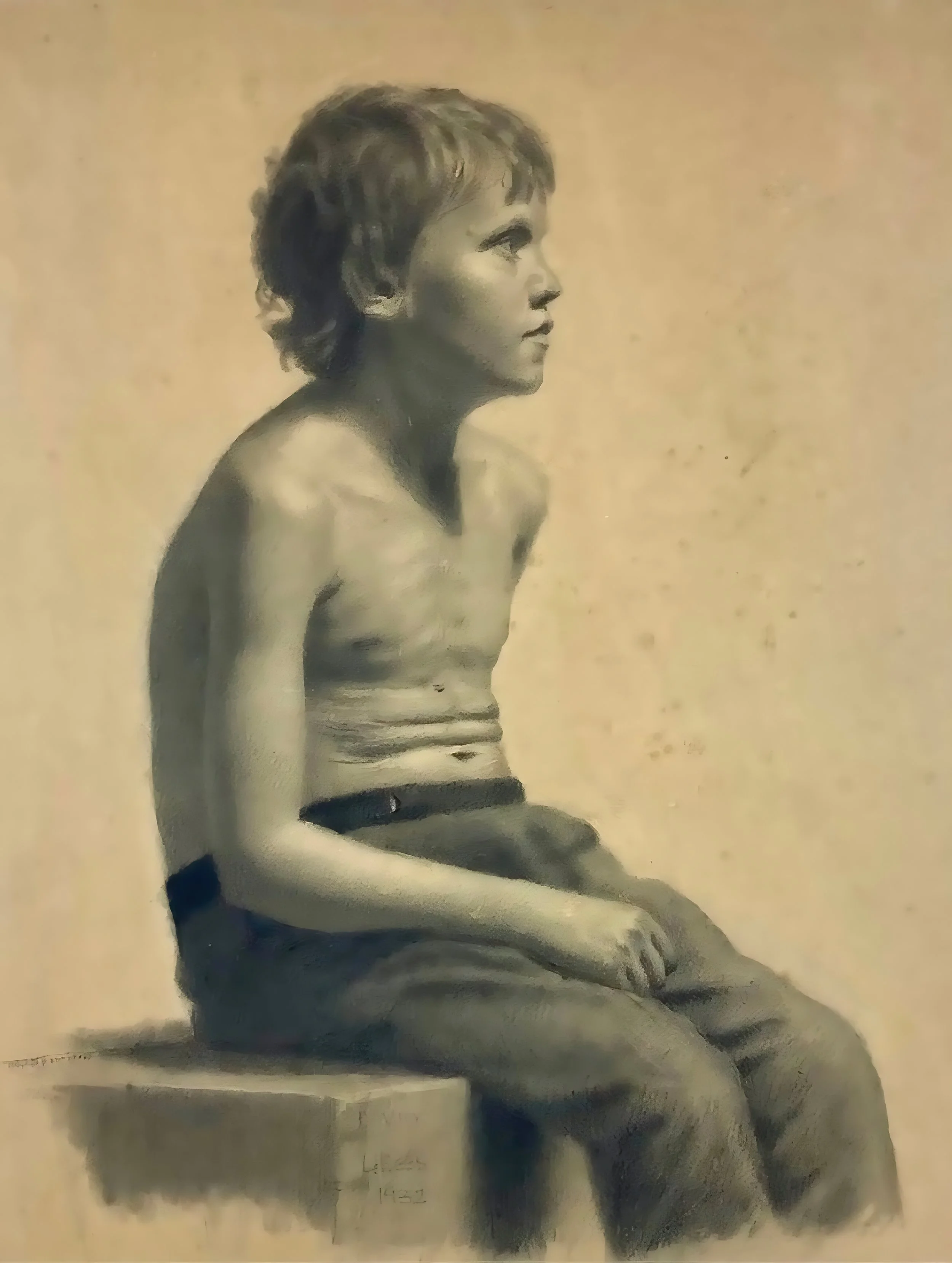 Lloyd Rees AC CMG (1895-1988) rolled pencil technique