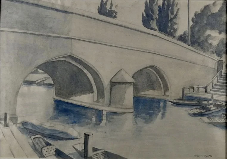 Dorrit Black ( 1891-1951) Pont Neuf watercolour