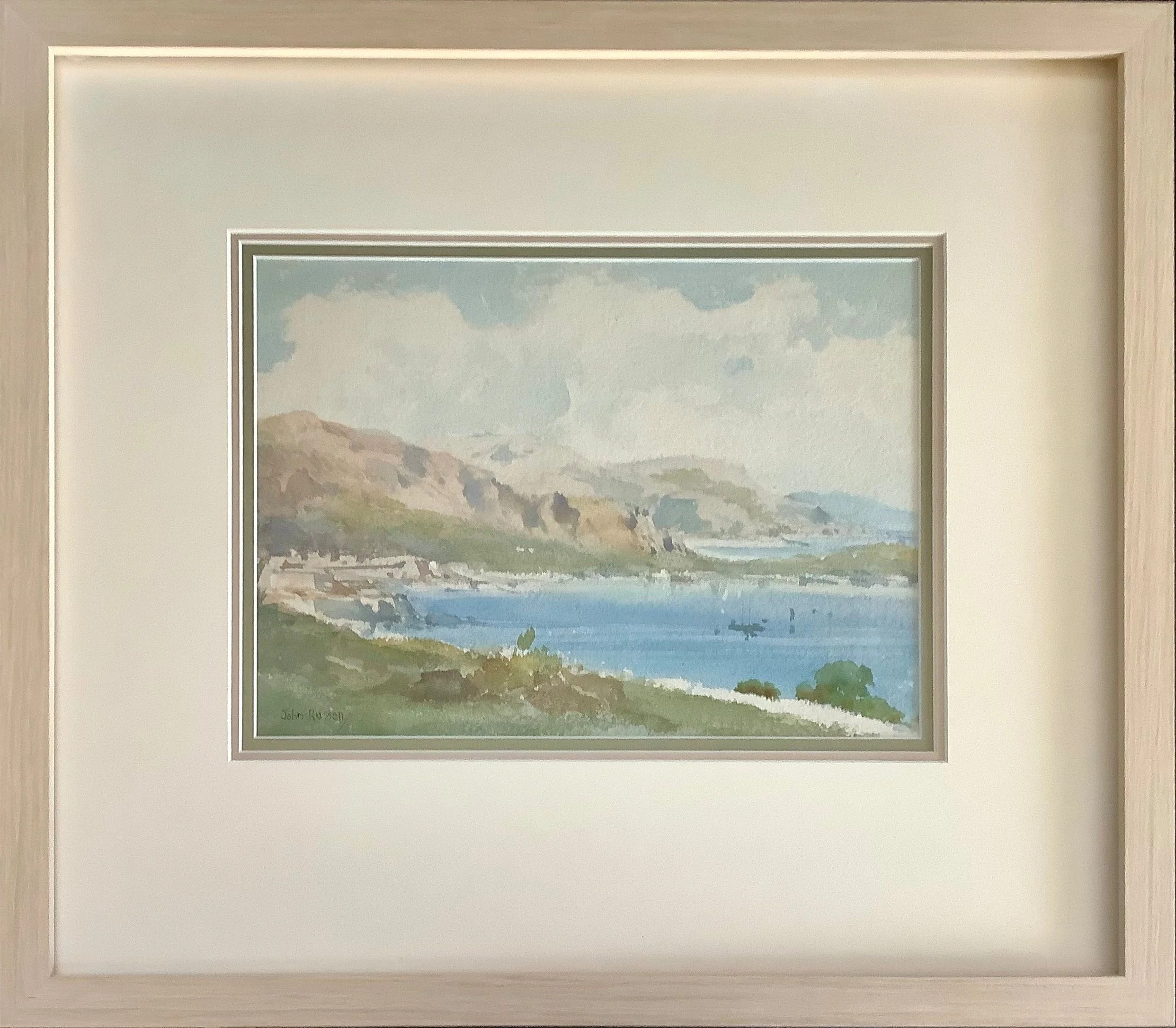 John Peter Russell (1858-1930) Watercolour Possibly Portofino coastline