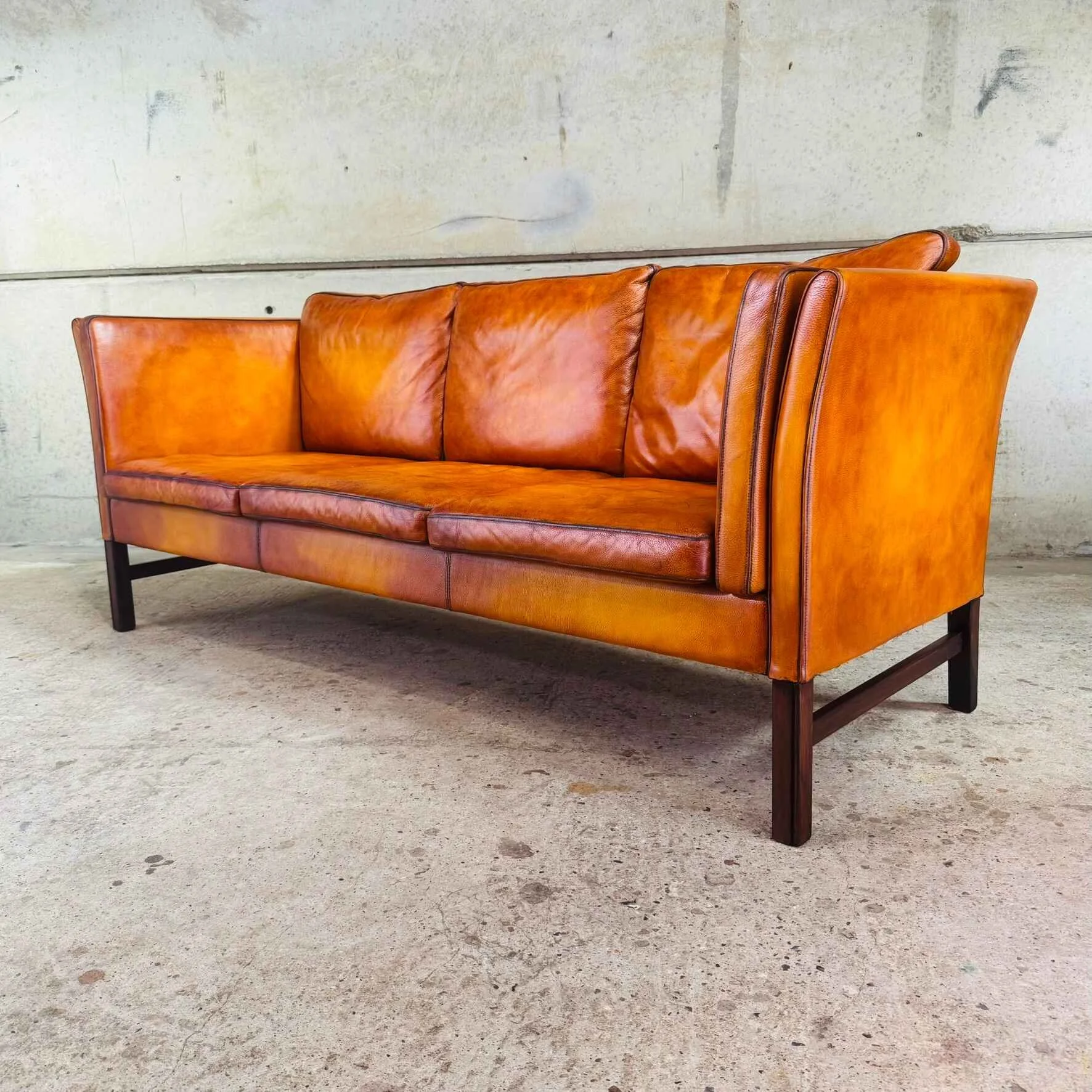 Vintage Danish 1970s Cognac Leather Three-Seater Sofa (2).jpeg