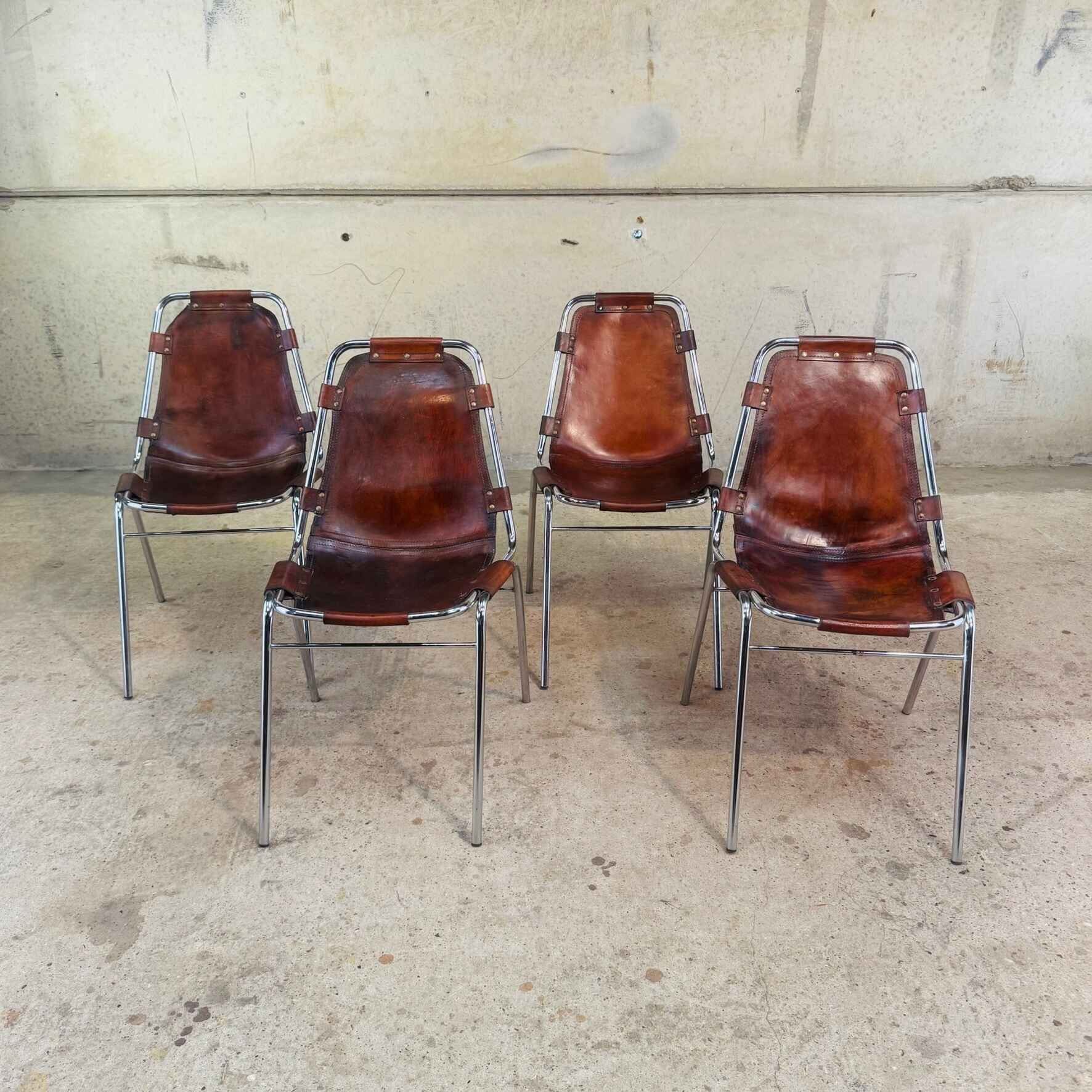 4 Les Arcs Chair – Tan Leather Iconic 1960s Design by Charlotte Perriand (2).jpeg