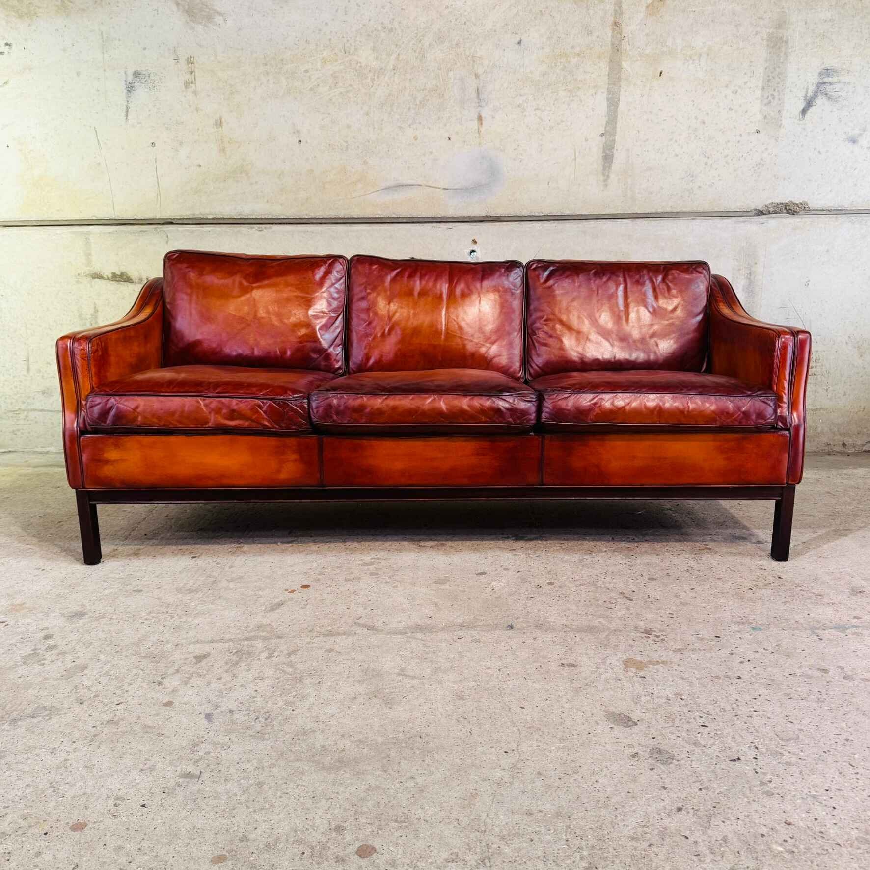 Danish Vintage 1970s Three-Seater Cognac Leather Sofa – Elegant Design.jpeg