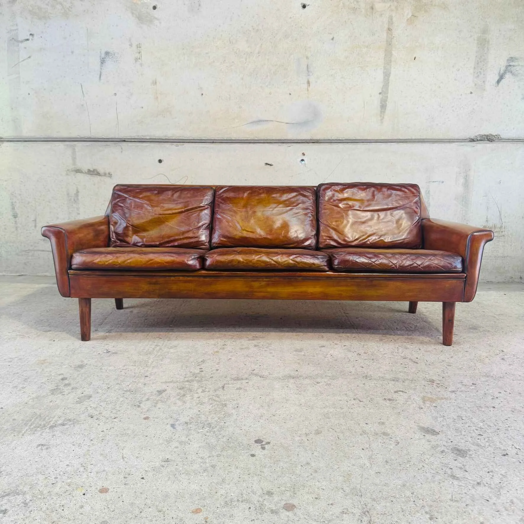 1970s Swedish Tan Leather 3-Seater Sofa – Solid Beech Legs.jpeg