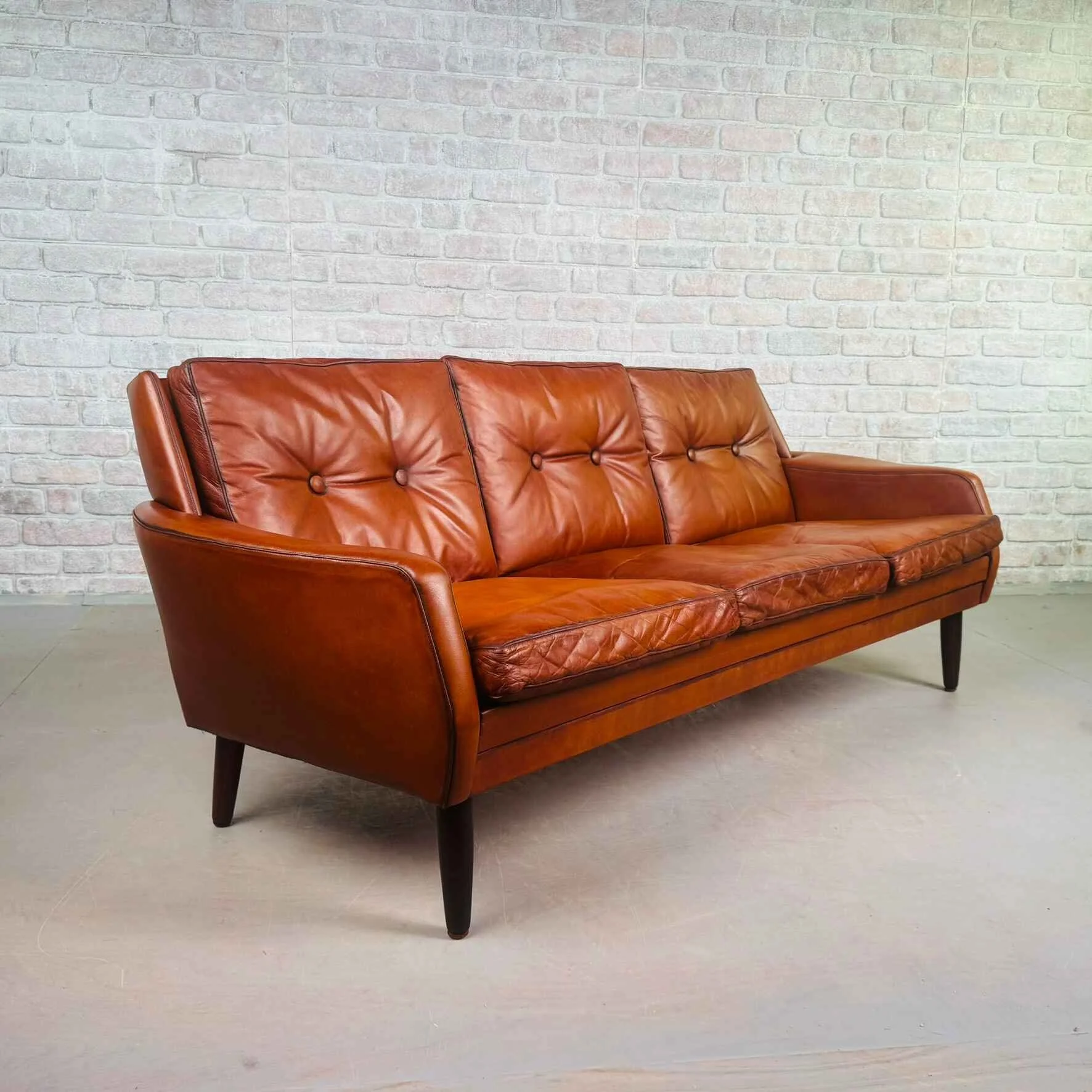1970s Danish Svend Skippers Tan Leather Sofa – Sleek (2).jpeg