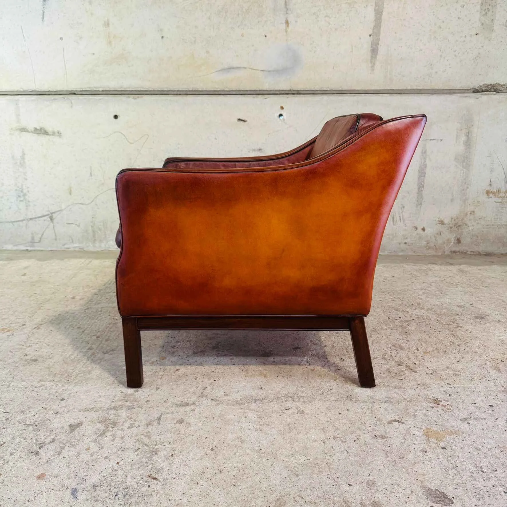 Elegant Vintage 1970s Danish Cognac Leather Armchair – Mid-Century Modern (2).jpeg