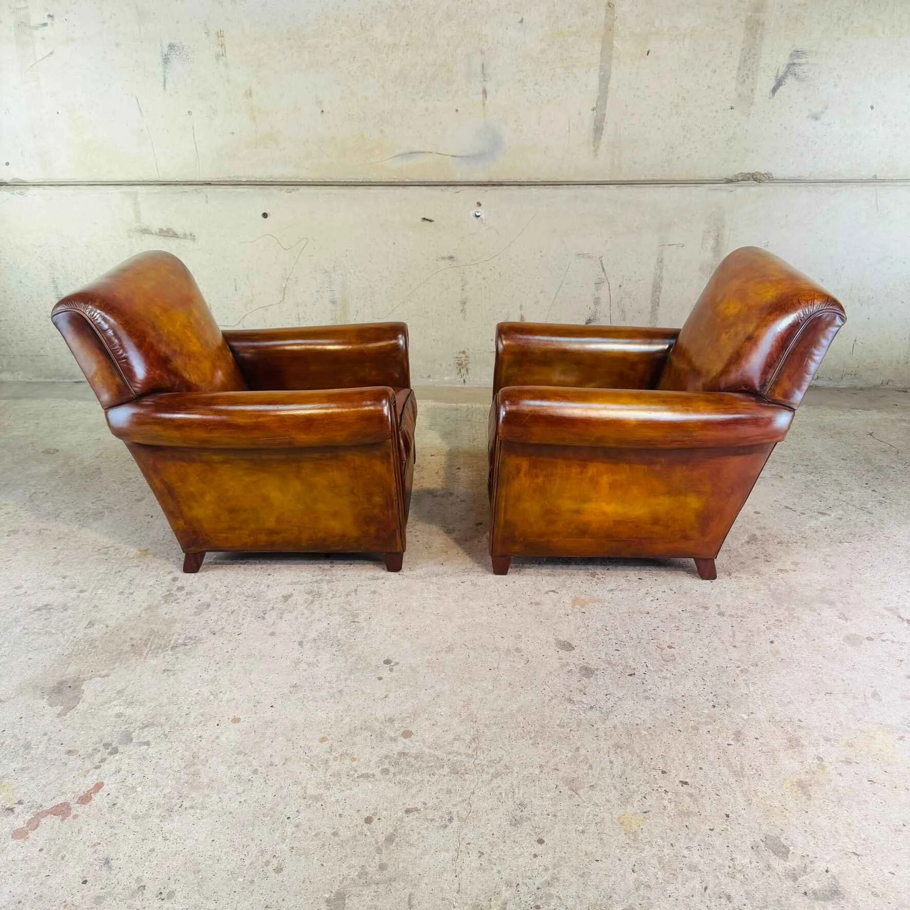 Pair of Vintage English Conran Tan Leather Armchairs – Elegant & Timeless (2).jpeg