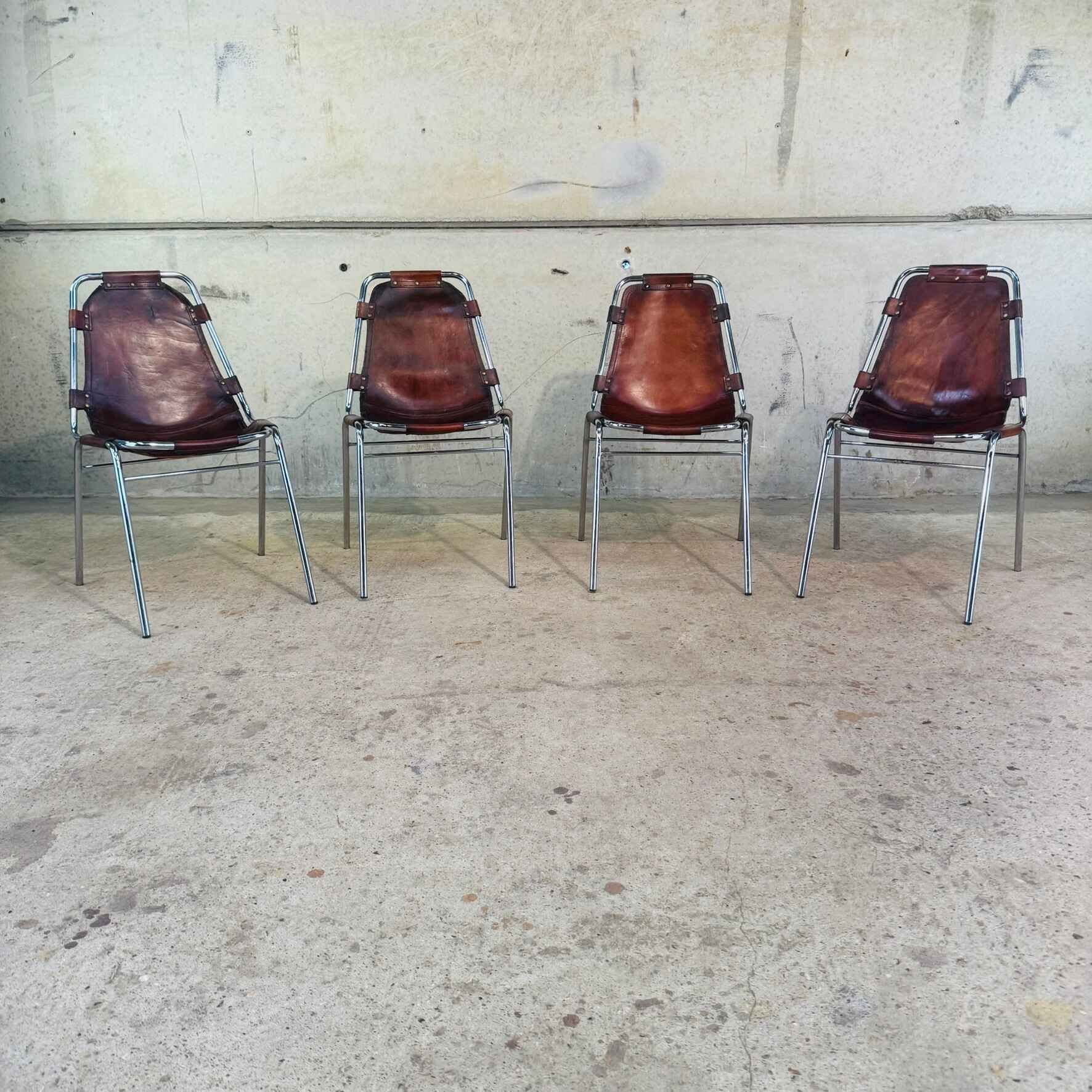4 Les Arcs Chair – Tan Leather Iconic 1960s Design by Charlotte Perriand.jpeg
