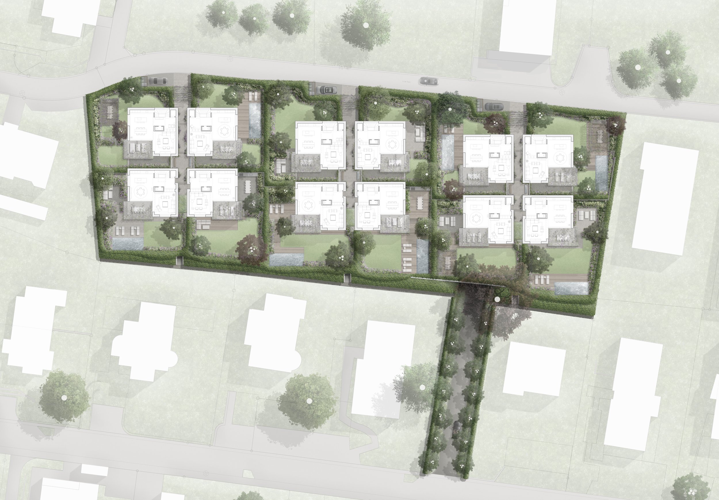 VILLA ENSEMBLE IN THE PARK, LAKE ZURICH