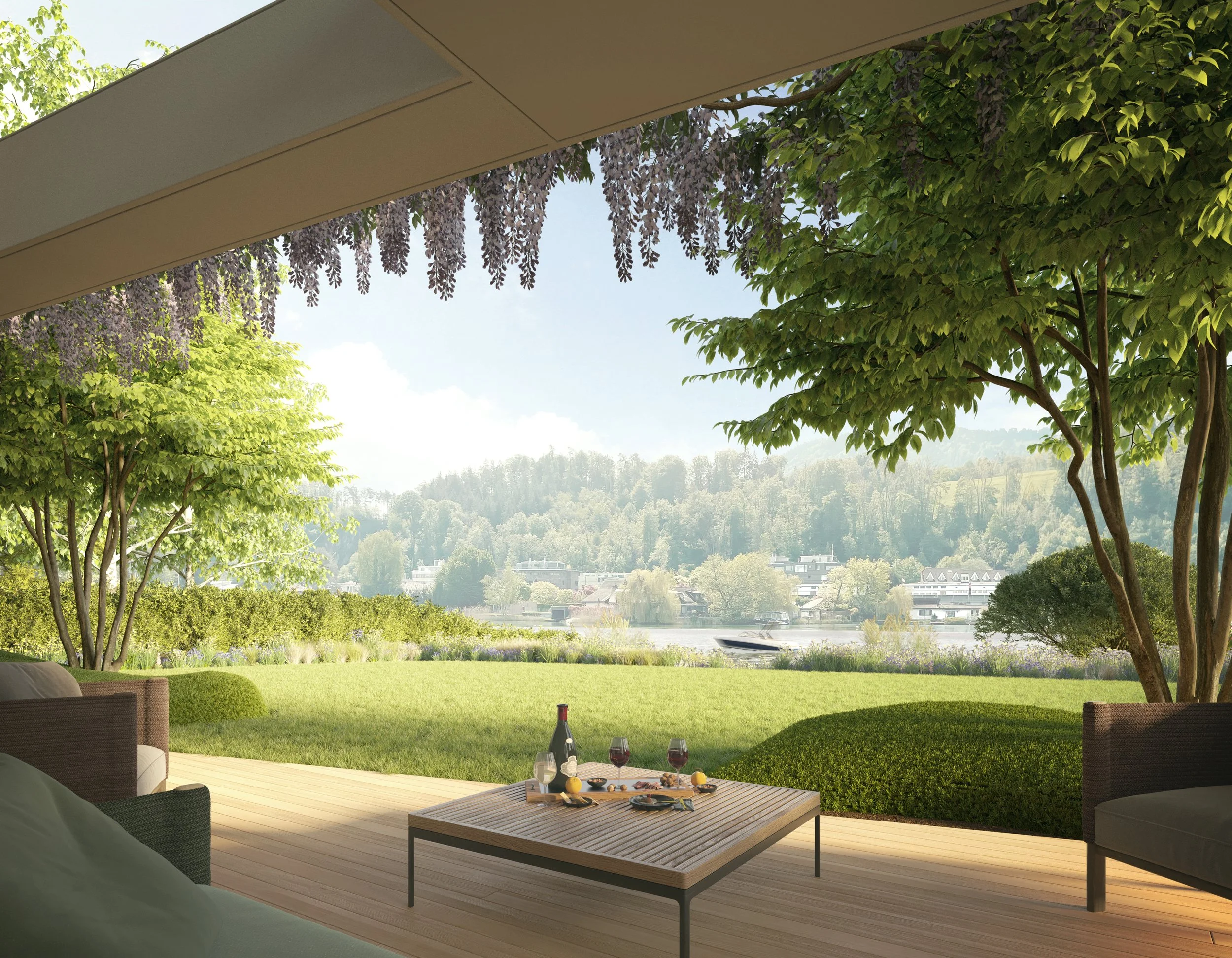 LAKESIDE VILLA GARDEN, BÄCH