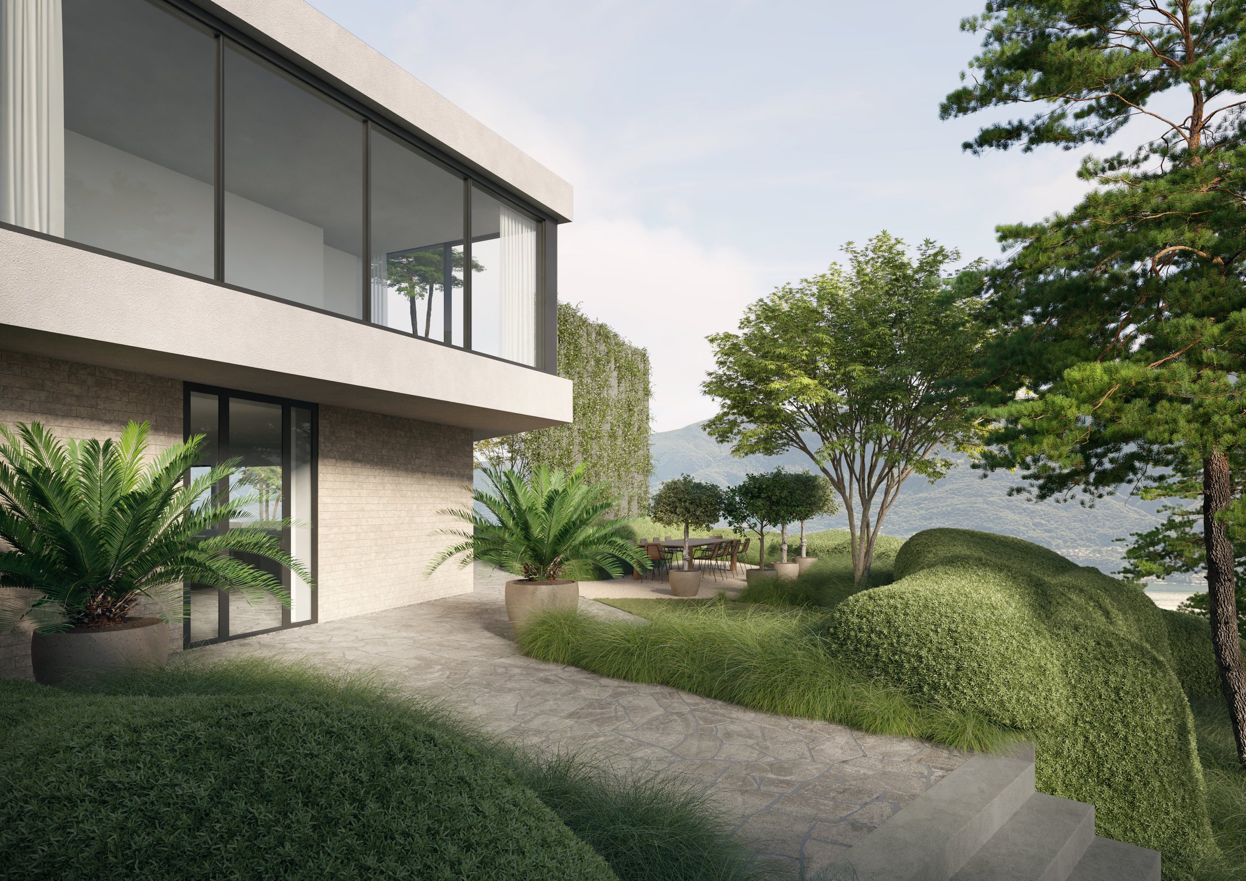 Studio Leaf Landscape Architecture Villa Ascona Garden Concept