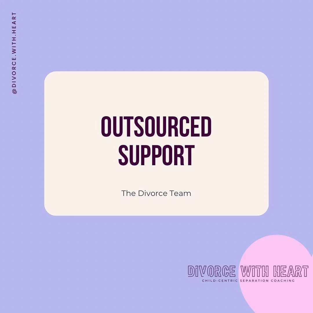 There are many times throughout a separation, divorce and beyond as a single parent, that one needs all the support they can get - and they may not always have family or friends available to lean on. Enter: OUTSOURCING! ⚡️

Appreciate that not everyo