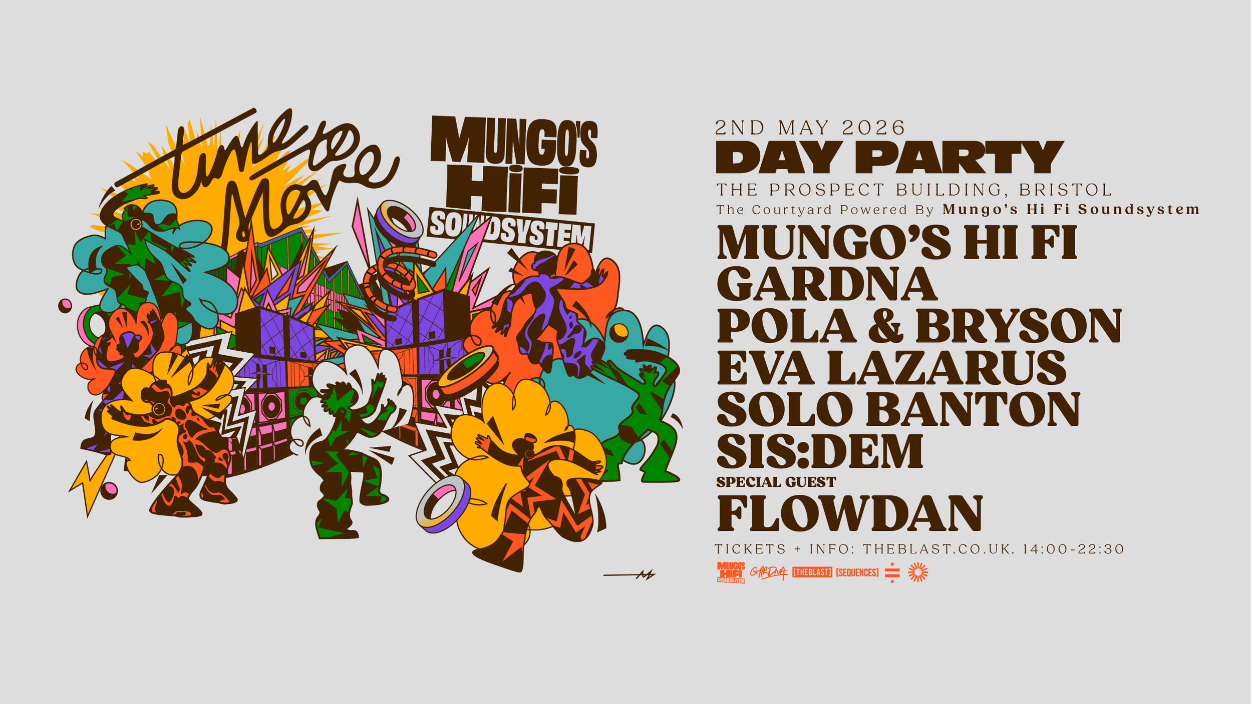 Mungo's Hi Fi Sound System x Time To Move Summer Day Party