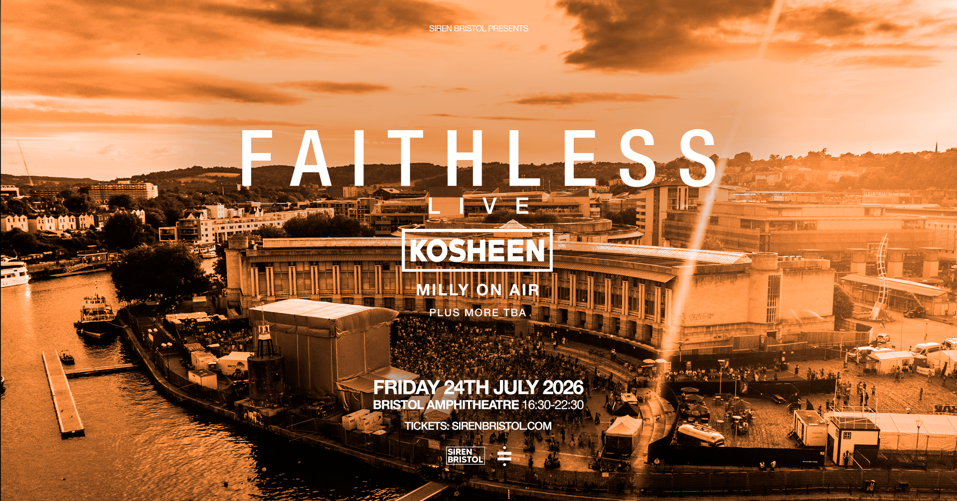 Faithless [LIVE] on Bristol Harbourside | Siren