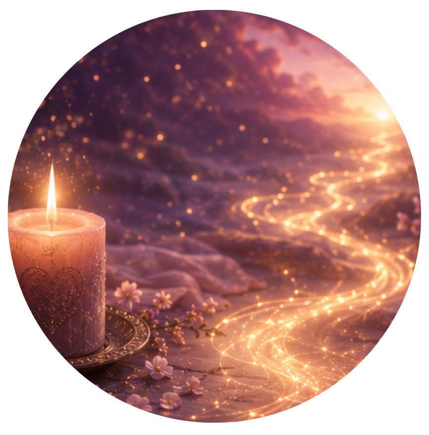 lit candle