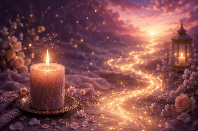lit candle