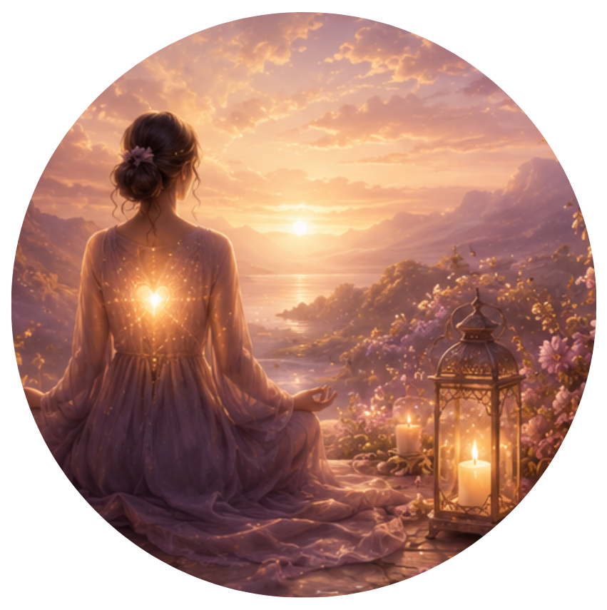 lady in meditation