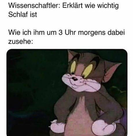 Meme Nachts nicht wieder einschlafen können