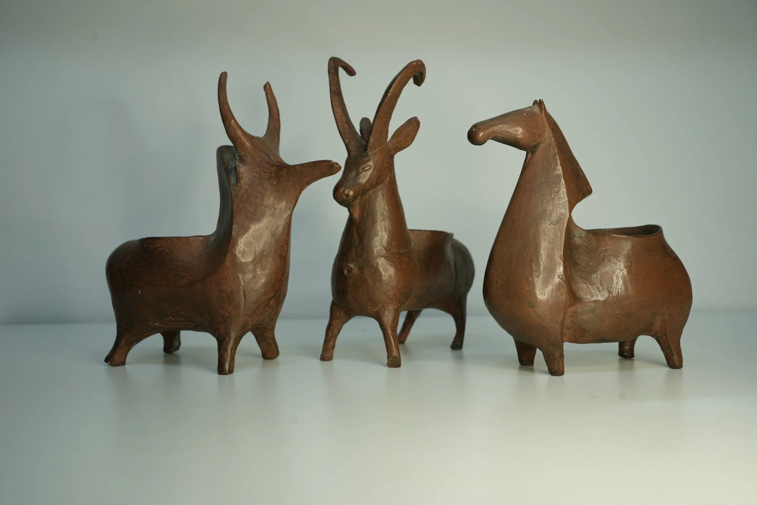 "MARLIK" symbols , final pieces made out of epoxy and copper.