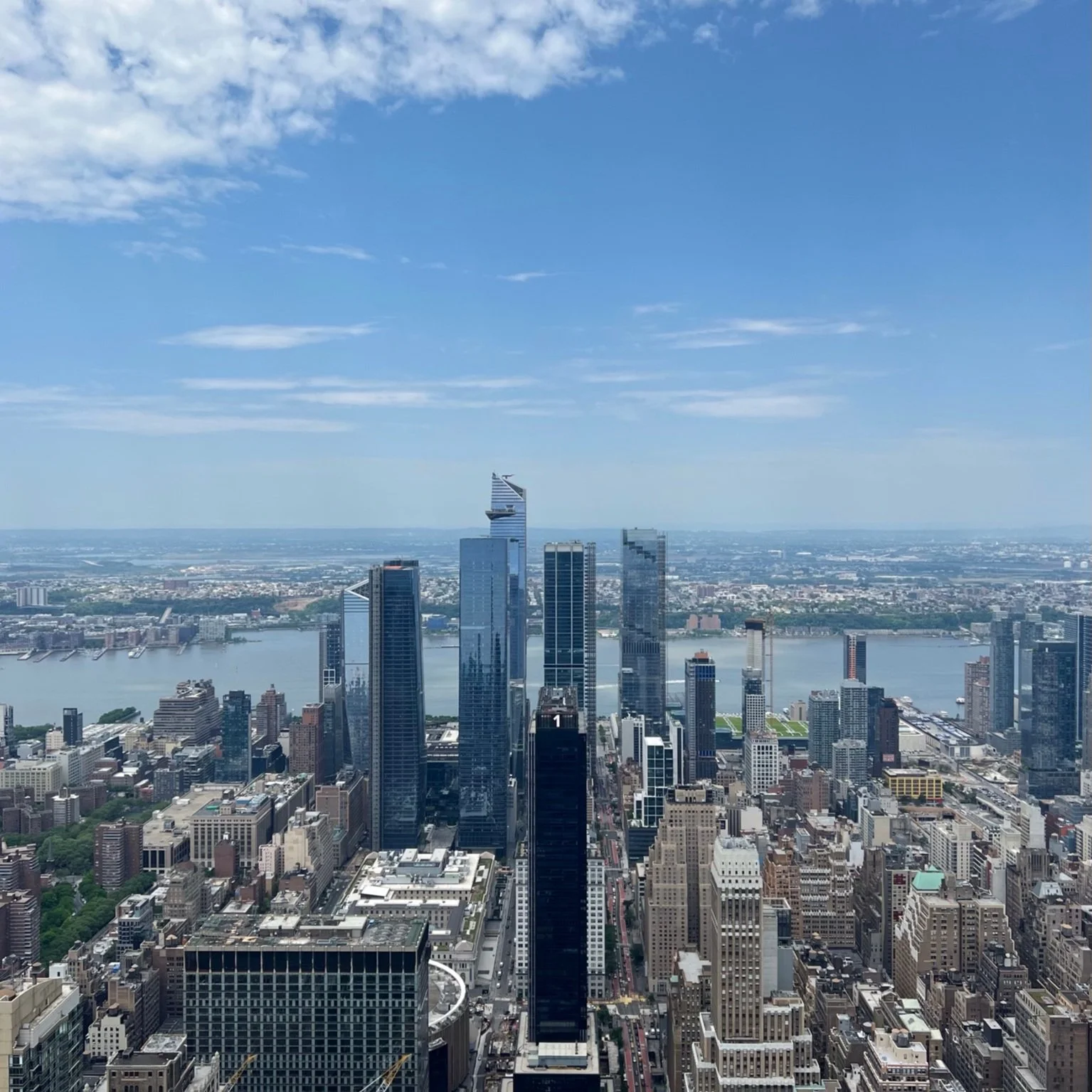 new york city nyc views city skyline top of the edge