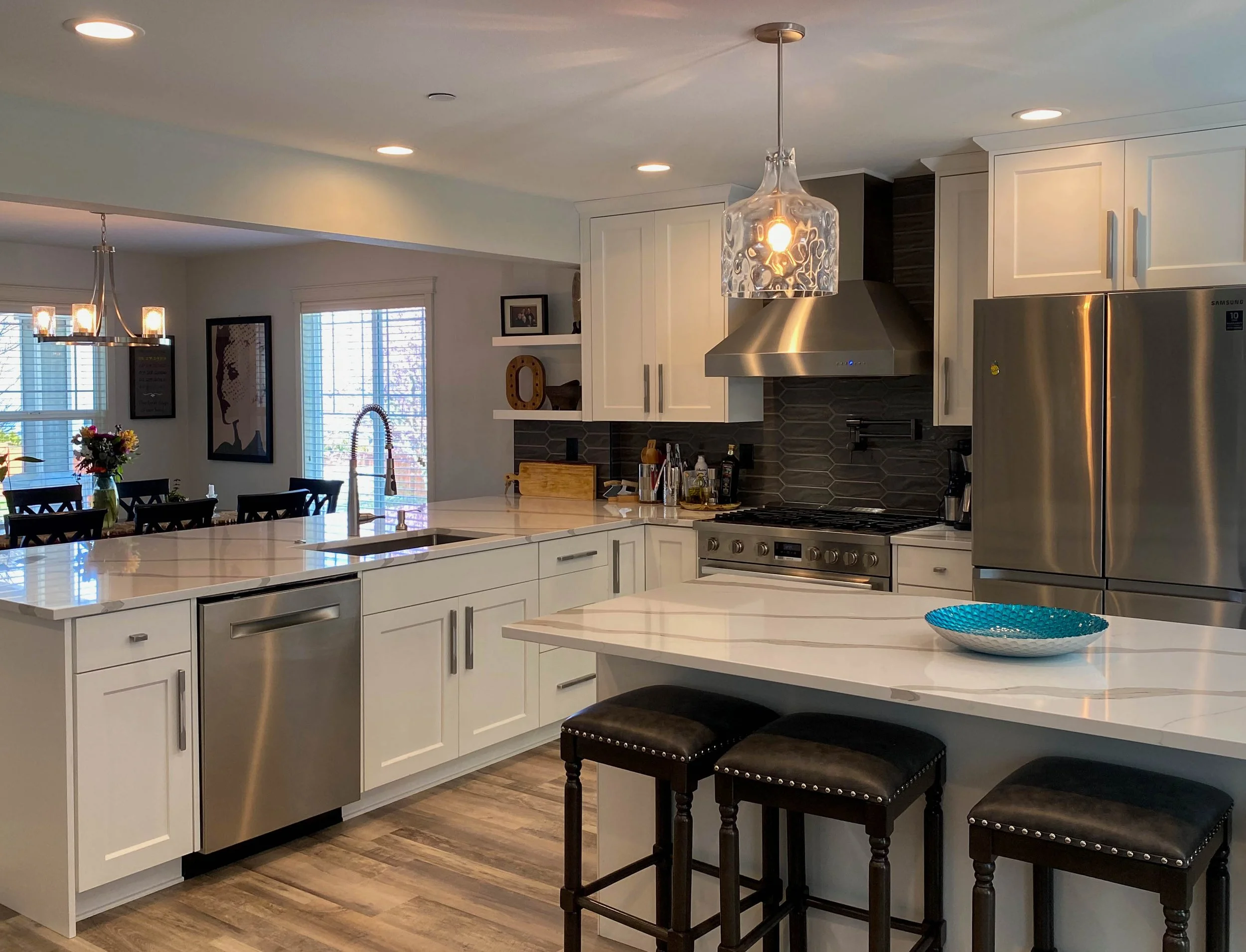 Contemporary Transitional Kitchen Remodel by First Finishers project photo 2