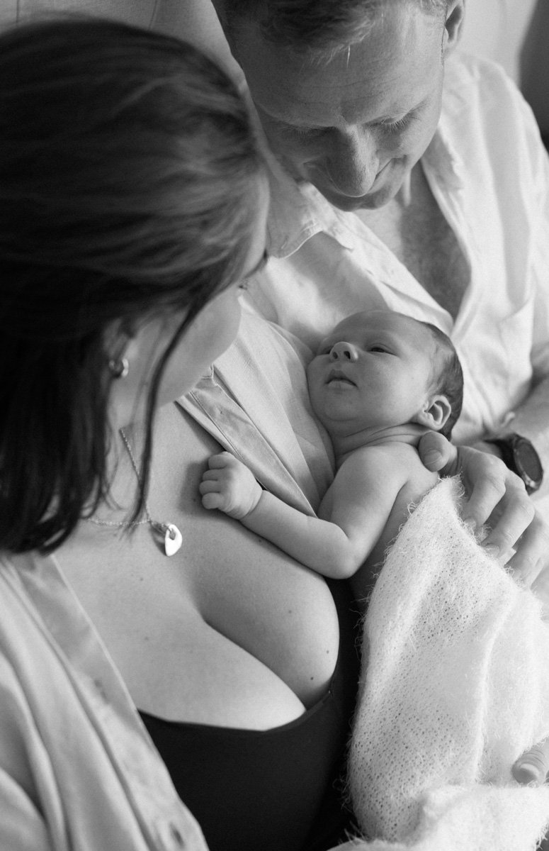  Natural newborn portrait taken during a lifestyle photography session in Southsea. 