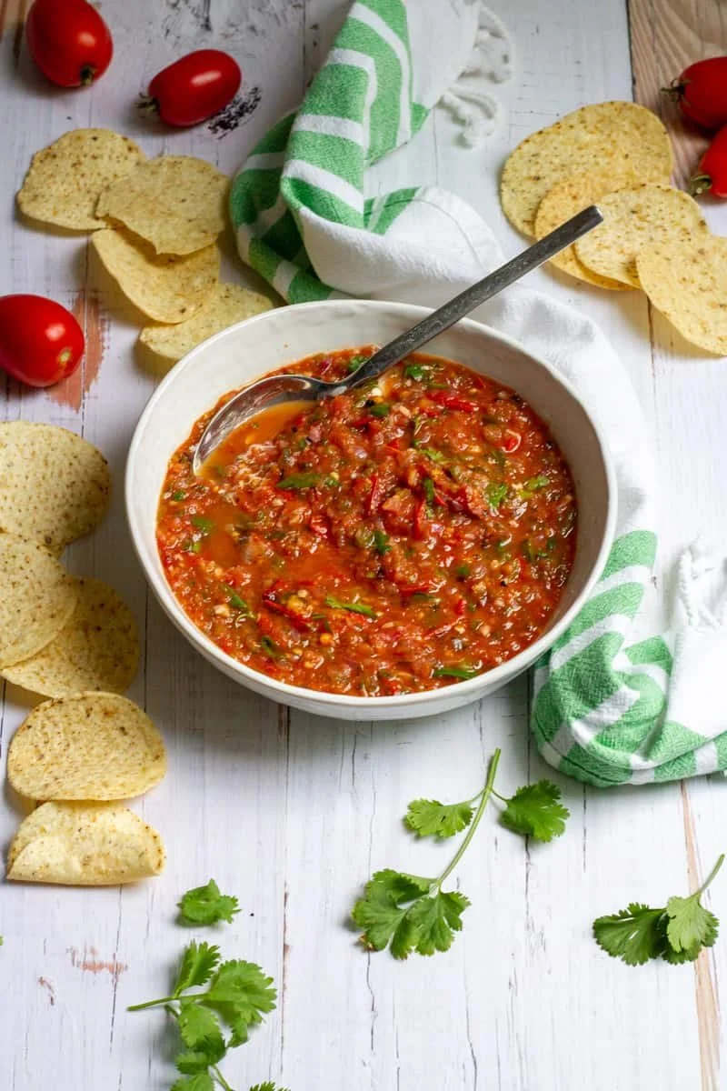 Roasted Tomato Salsa (VEGAN)