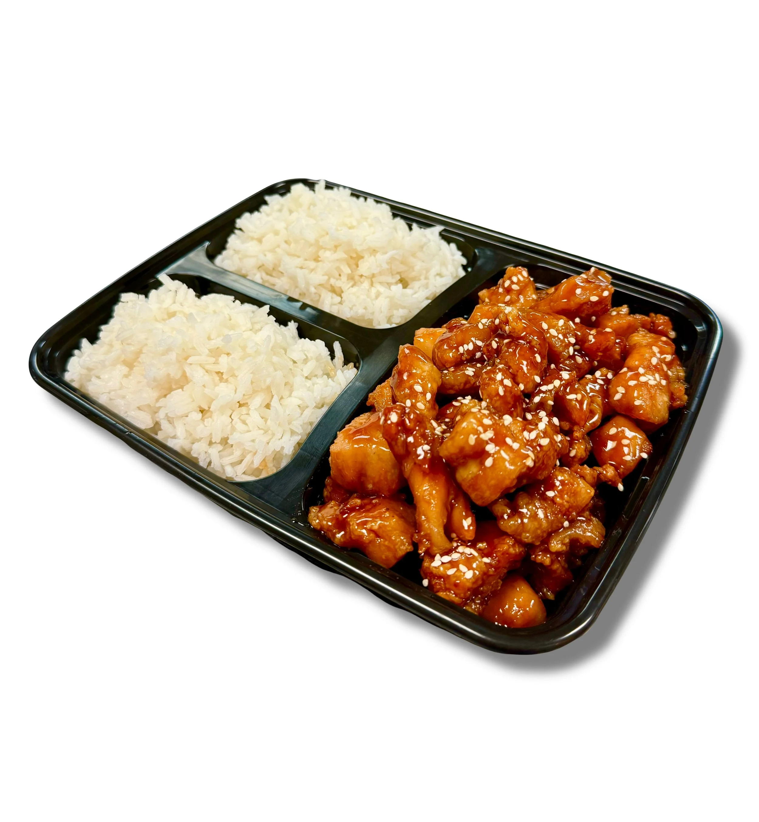 Orange Chicken and Steamed Rice