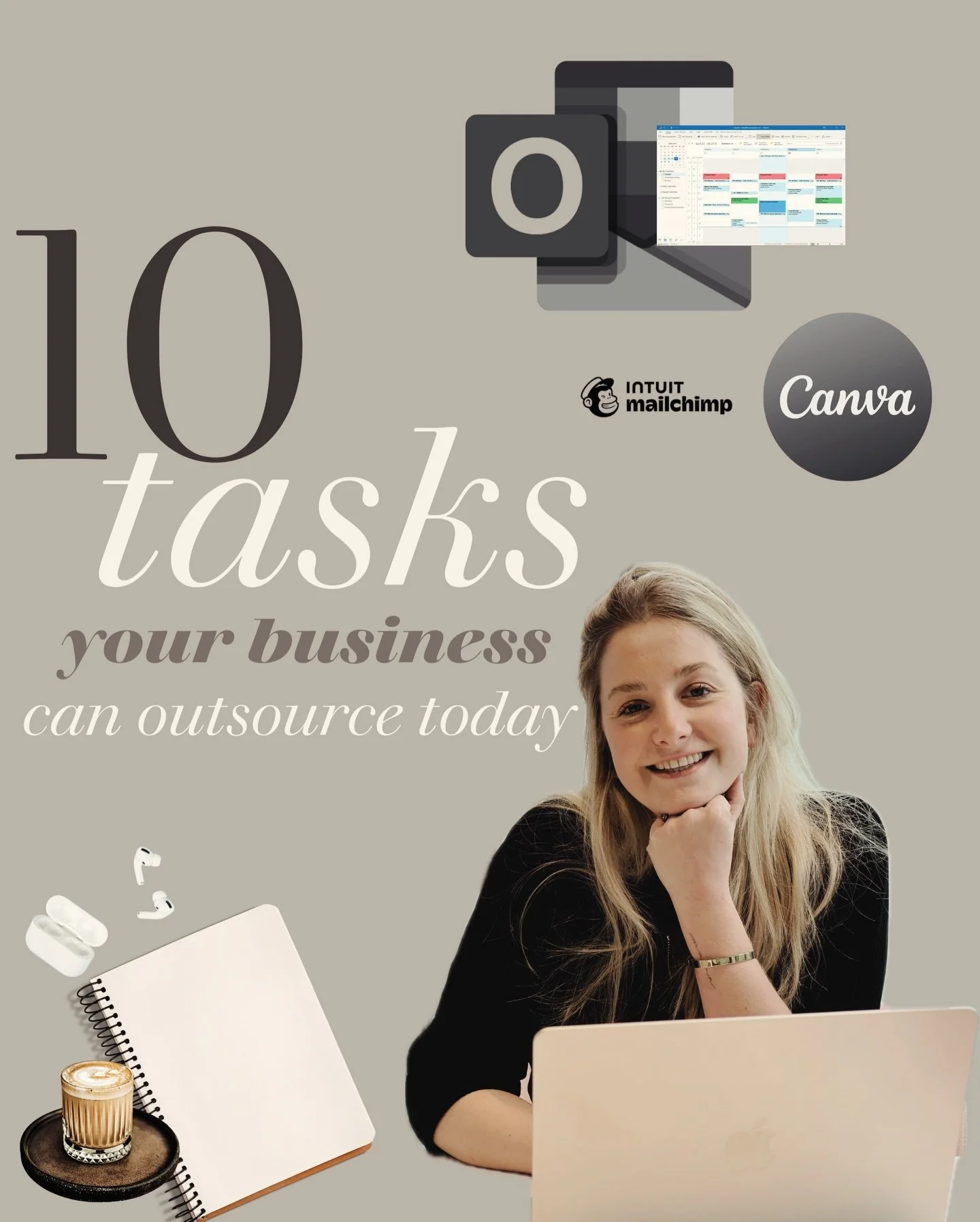 Here are 10 tasks you can hand over TODAY to save hours each week.
From inboxes and scheduling to Canva graphics and newsletters - this is how I can support businesses.⁠
⁠If you&rsquo;d love some time back (or you&rsquo;re just curious what a VA coul