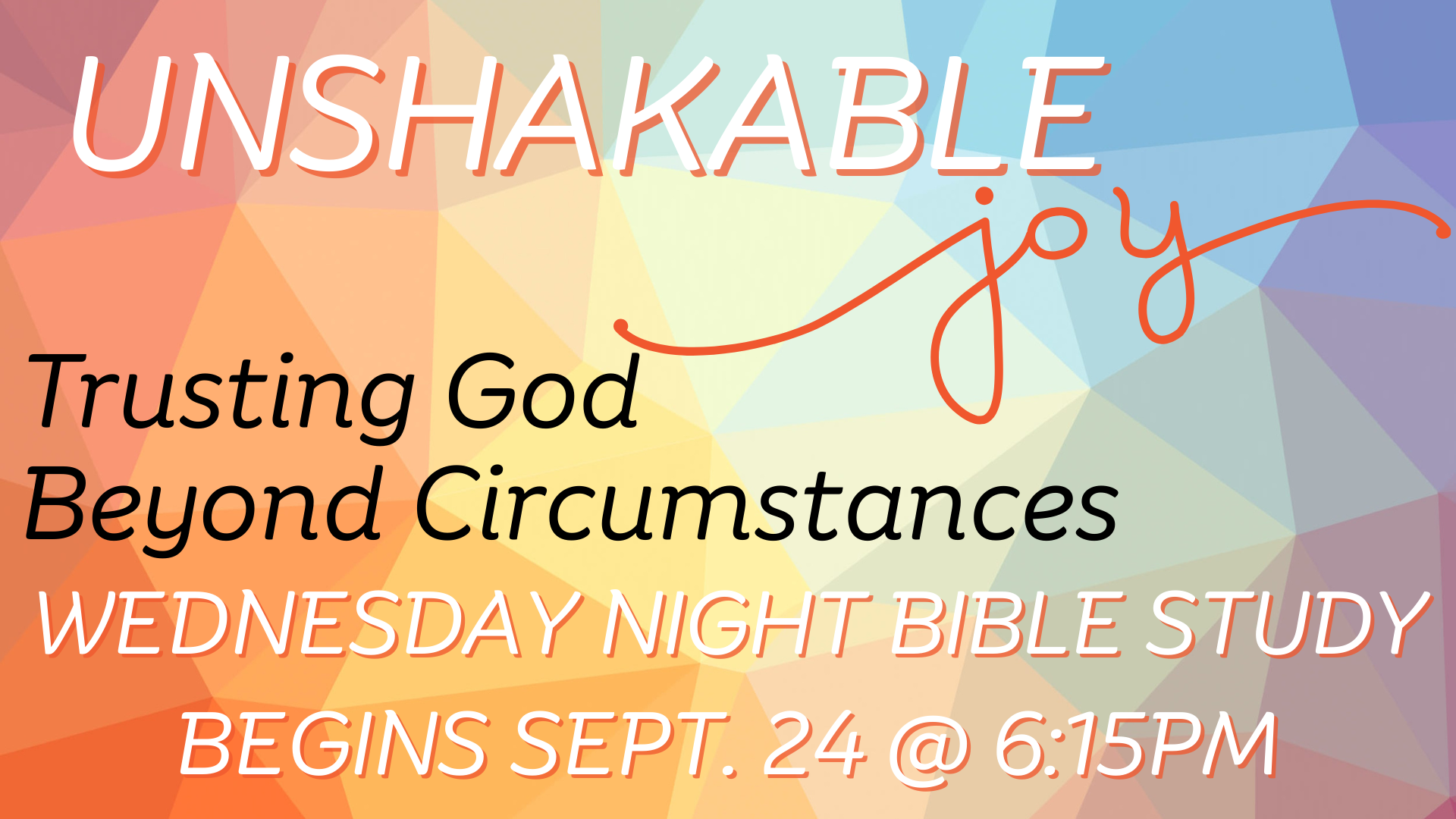Wednesday Night Adult Bible Study