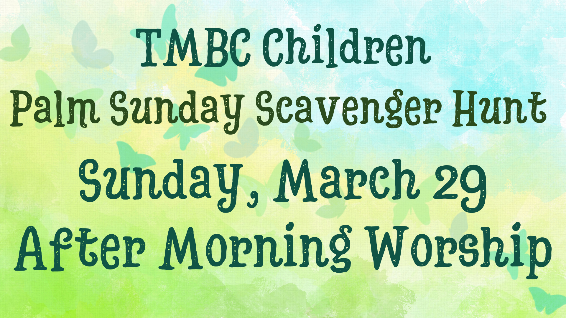 Palm Sunday Scavenger Hunt