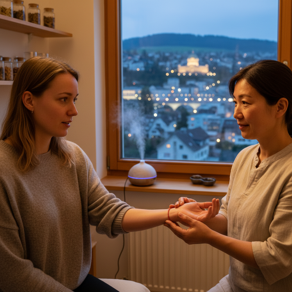 TCM-Pulsdiagnose im Mana Kendra – Traditionelle Chinesische Medizin Bern