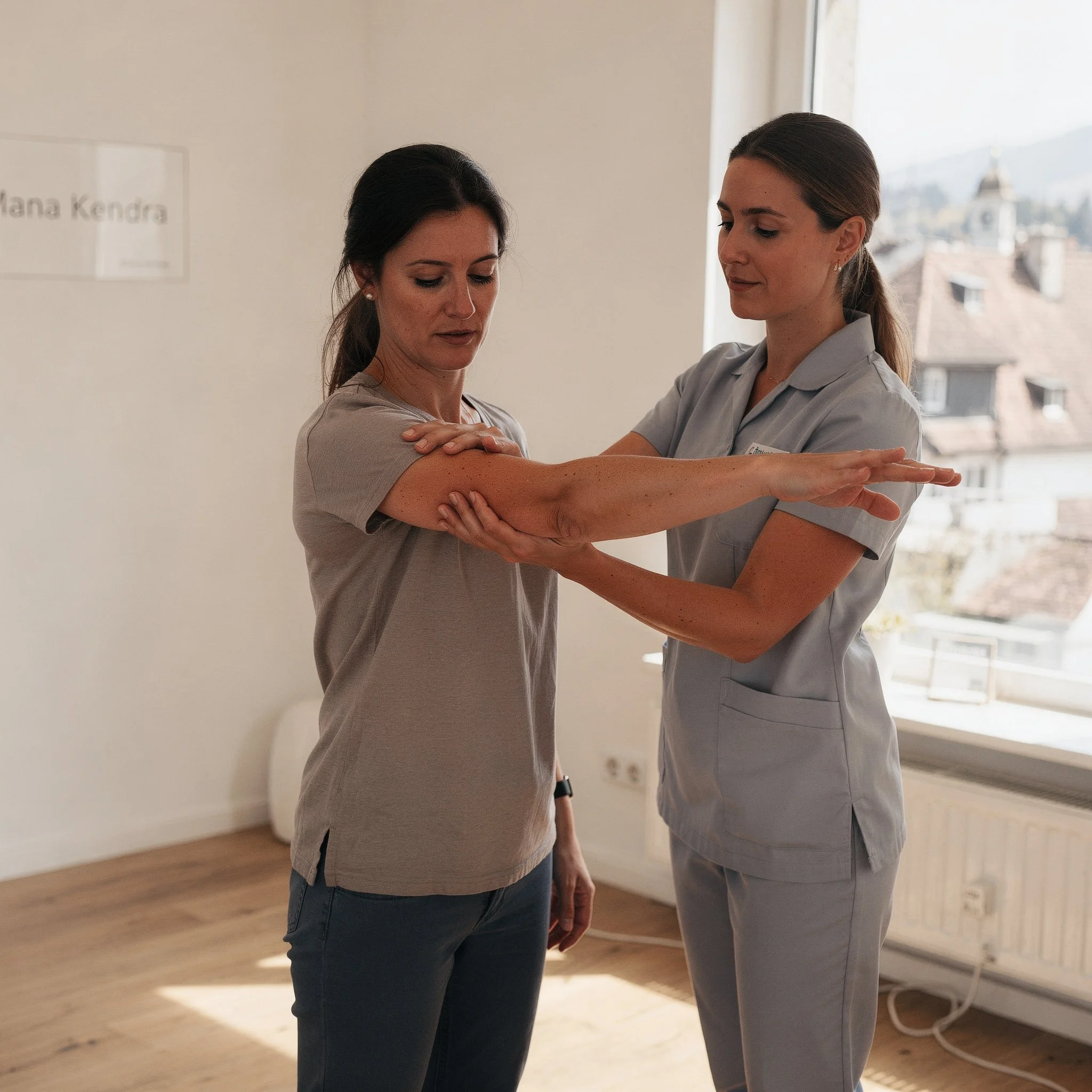 Kinesiologischer Muskeltest zur Blockadenerkennung in Gesundheitsanalyse Bern