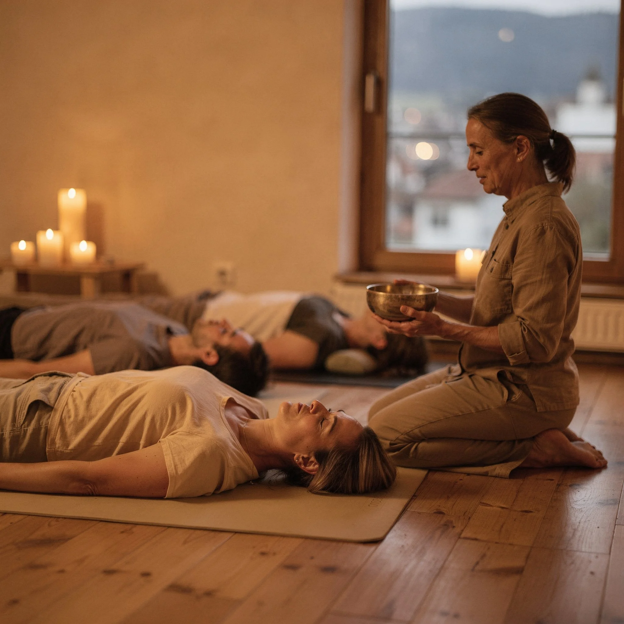 Tiefe Entspannung durch Klangtherapie im Mana Kendra Bern