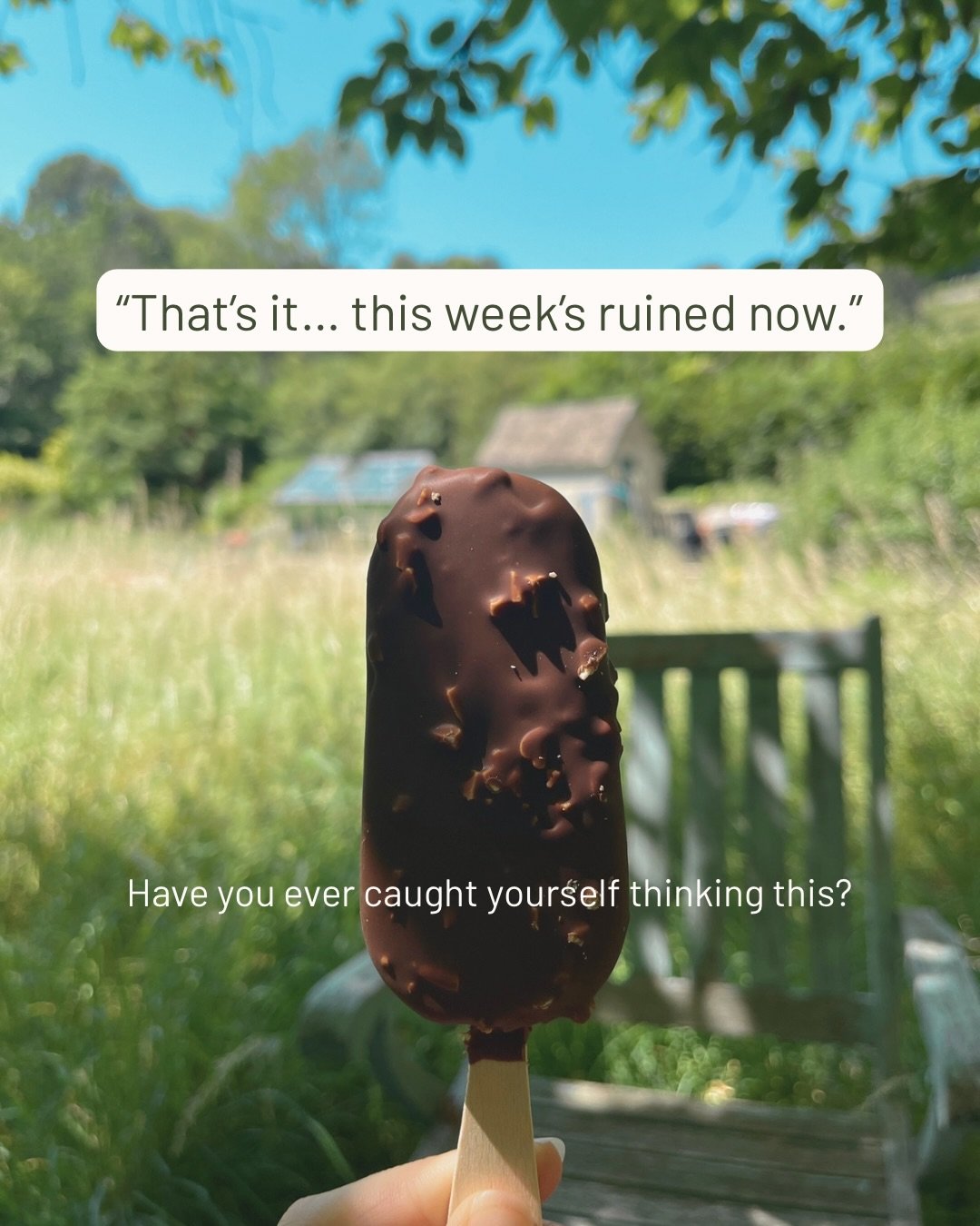 Yesterday, I ate a Magnum.

It was hot, I was catching up with a friend, and it was exactly what I fancied.

I enjoyed every mouthful.

Then I got on with my day.

That might not sound remarkable, but for so many people it is.

Too often, one ice cre