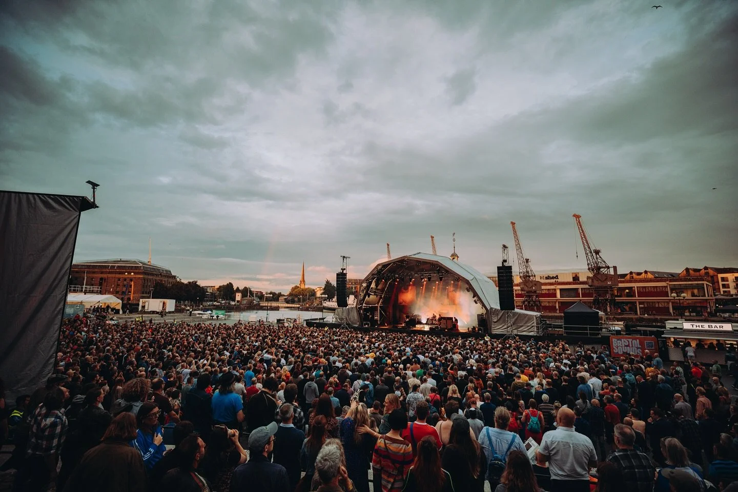 A dreamy Bristol Sounds at sunset. Make sure you sign up via the link in our bio for updates on 2026! 👆👀