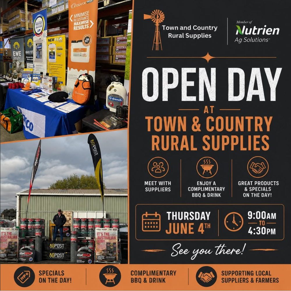 Town &amp; Country Rural Supplies Nutrien Bathurst Open Day