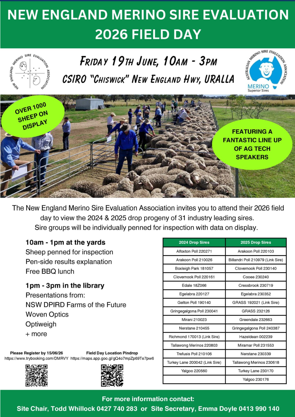 New England Merino Sire Evaluation Field Day