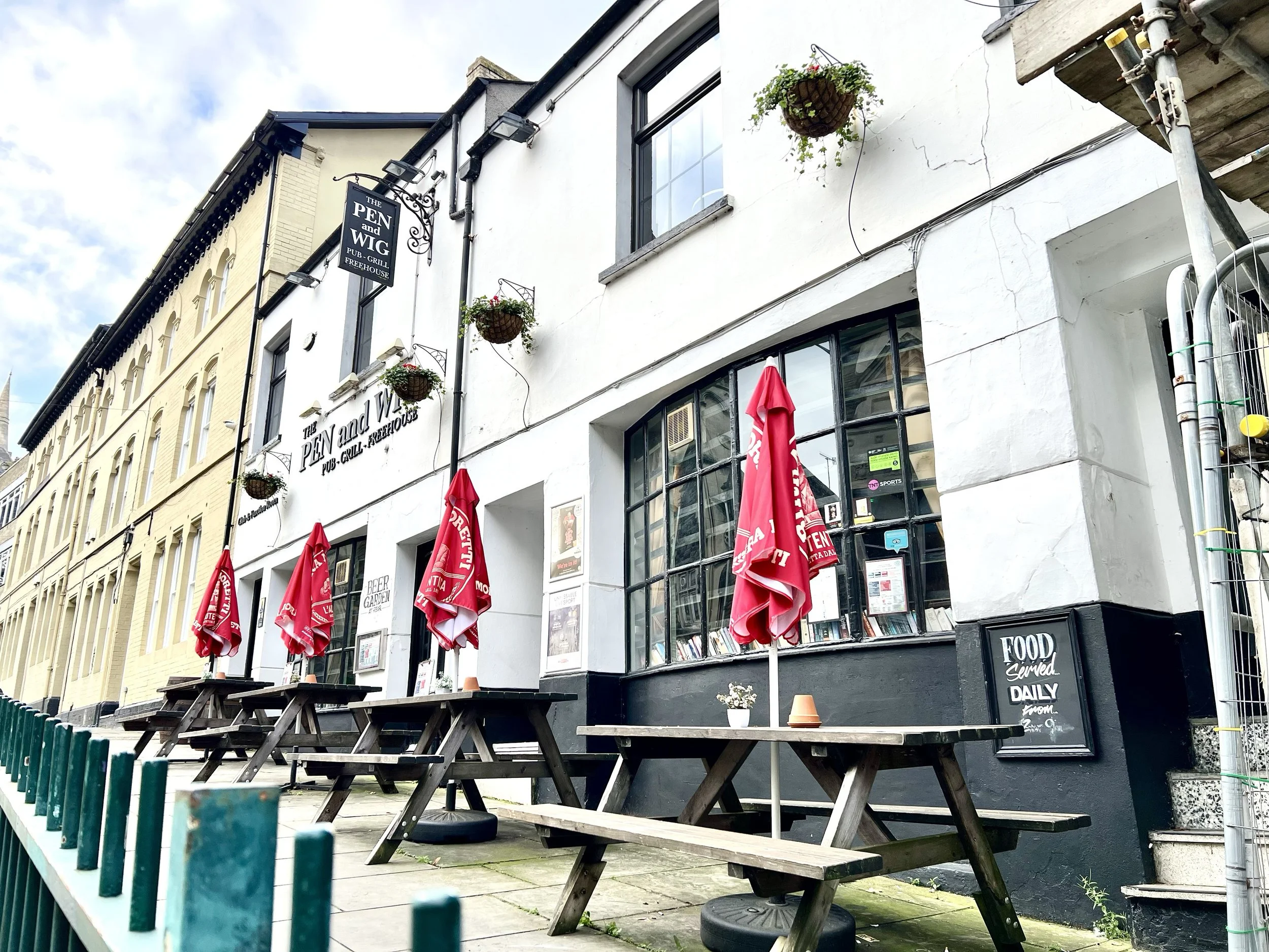 The outside of The Pen and Wig Pub, Newport