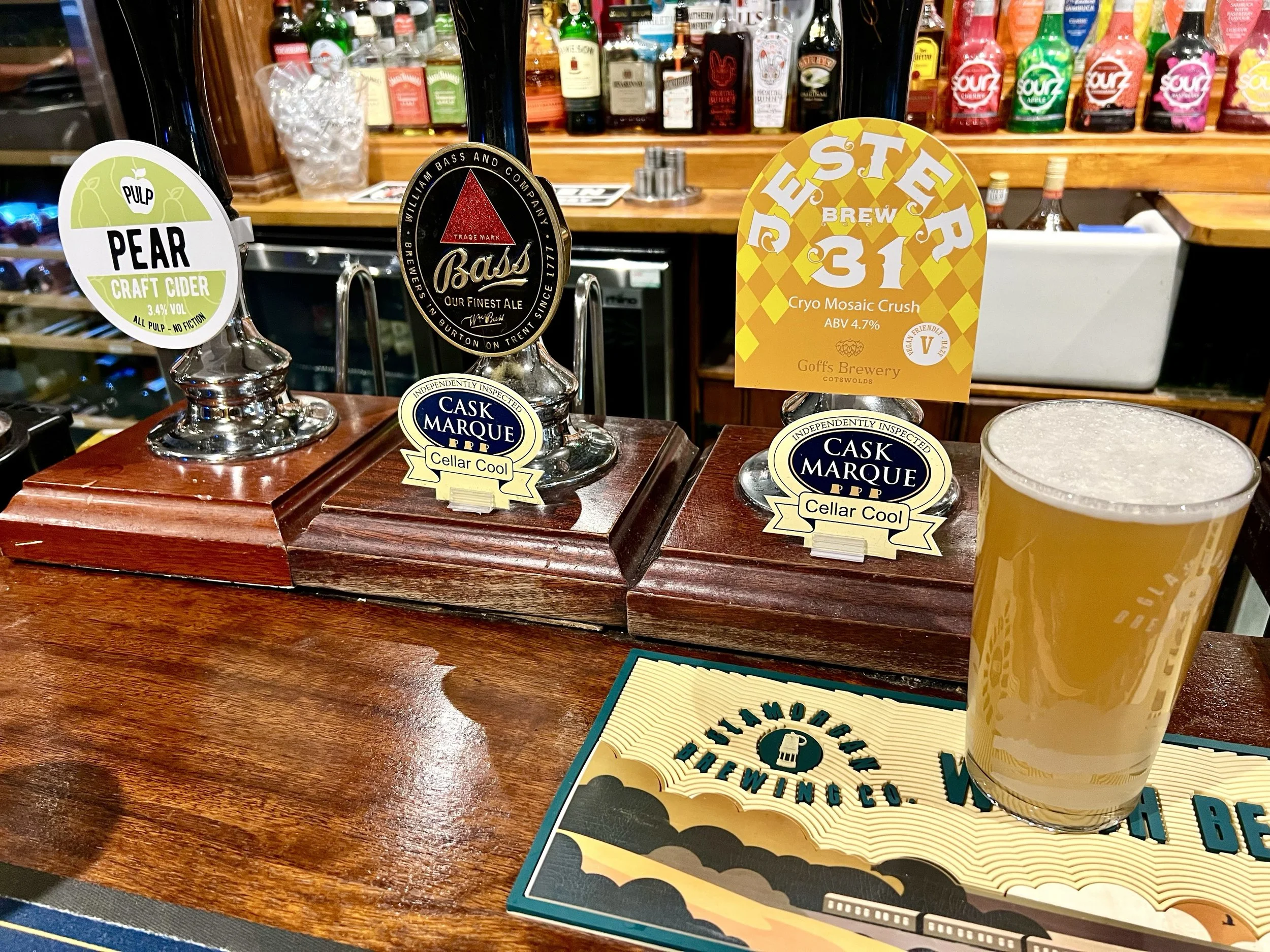 I pulled Pint of Jester Brew 31 Cryo Mosaic Crush from Goff's Brewery