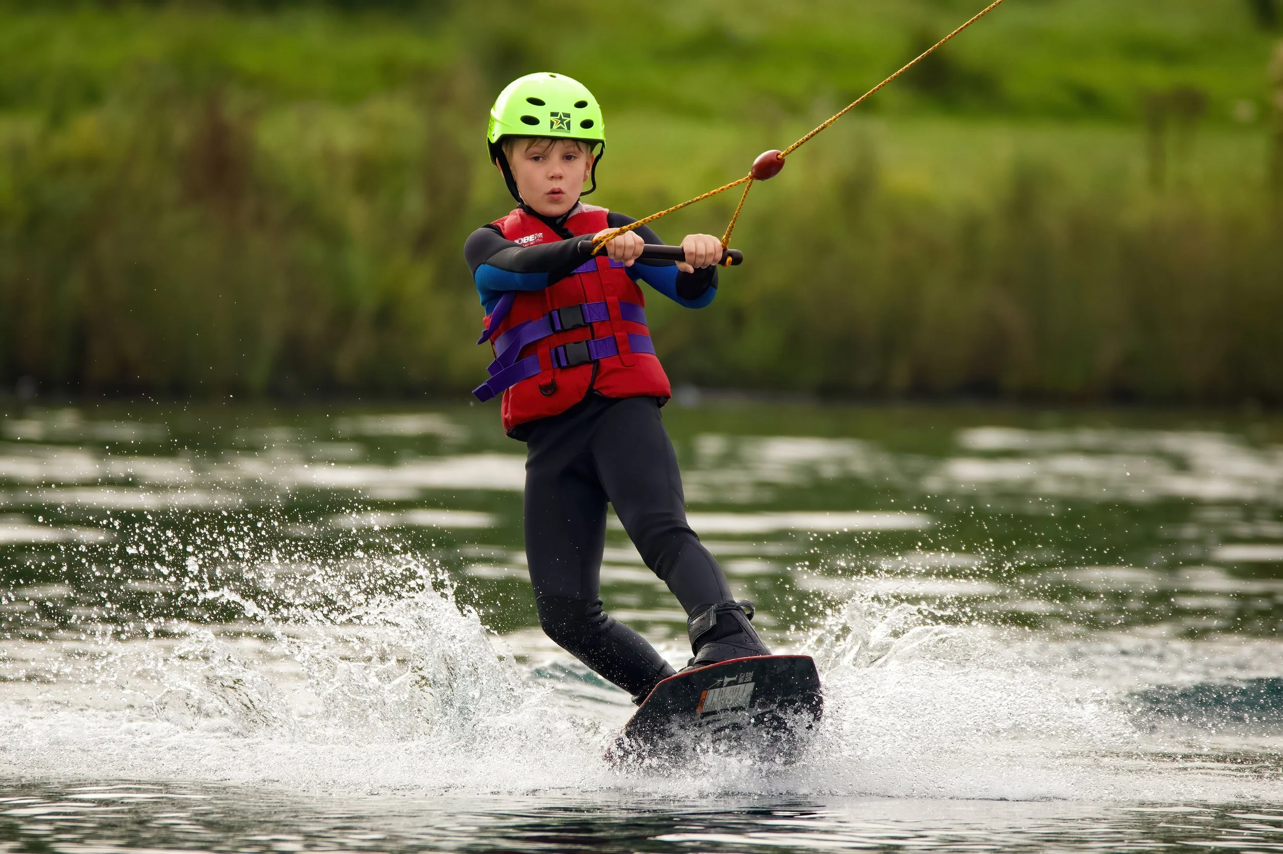 Kids kneeboarding and Wakeboarding — Sheffield Cable Waterski & Aqua Park