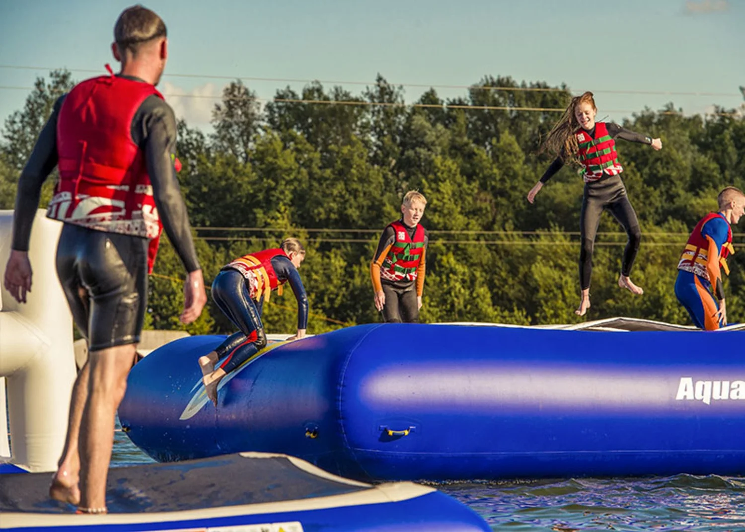 Aqua Park in Rother Valley Country Park — Sheffield Cable Waterski ...
