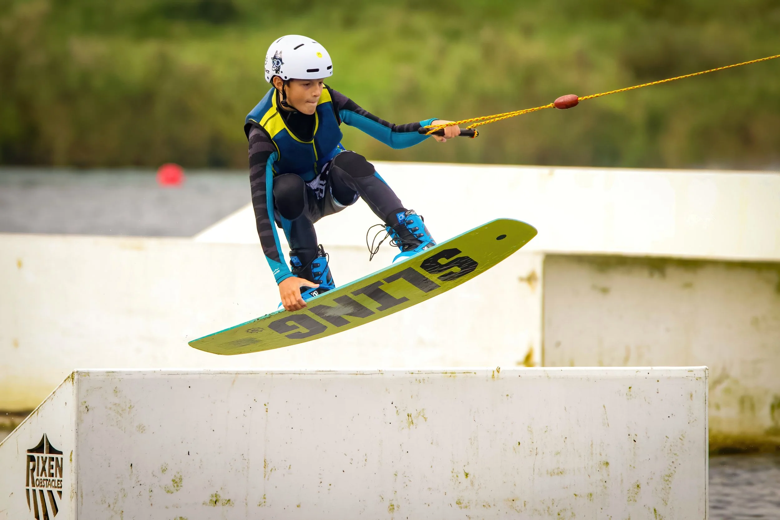 Kids kneeboarding and Wakeboarding — Sheffield Cable Waterski & Aqua Park