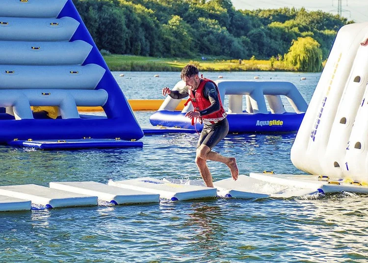 Aqua Park in Rother Valley Country Park — Sheffield Cable Waterski ...