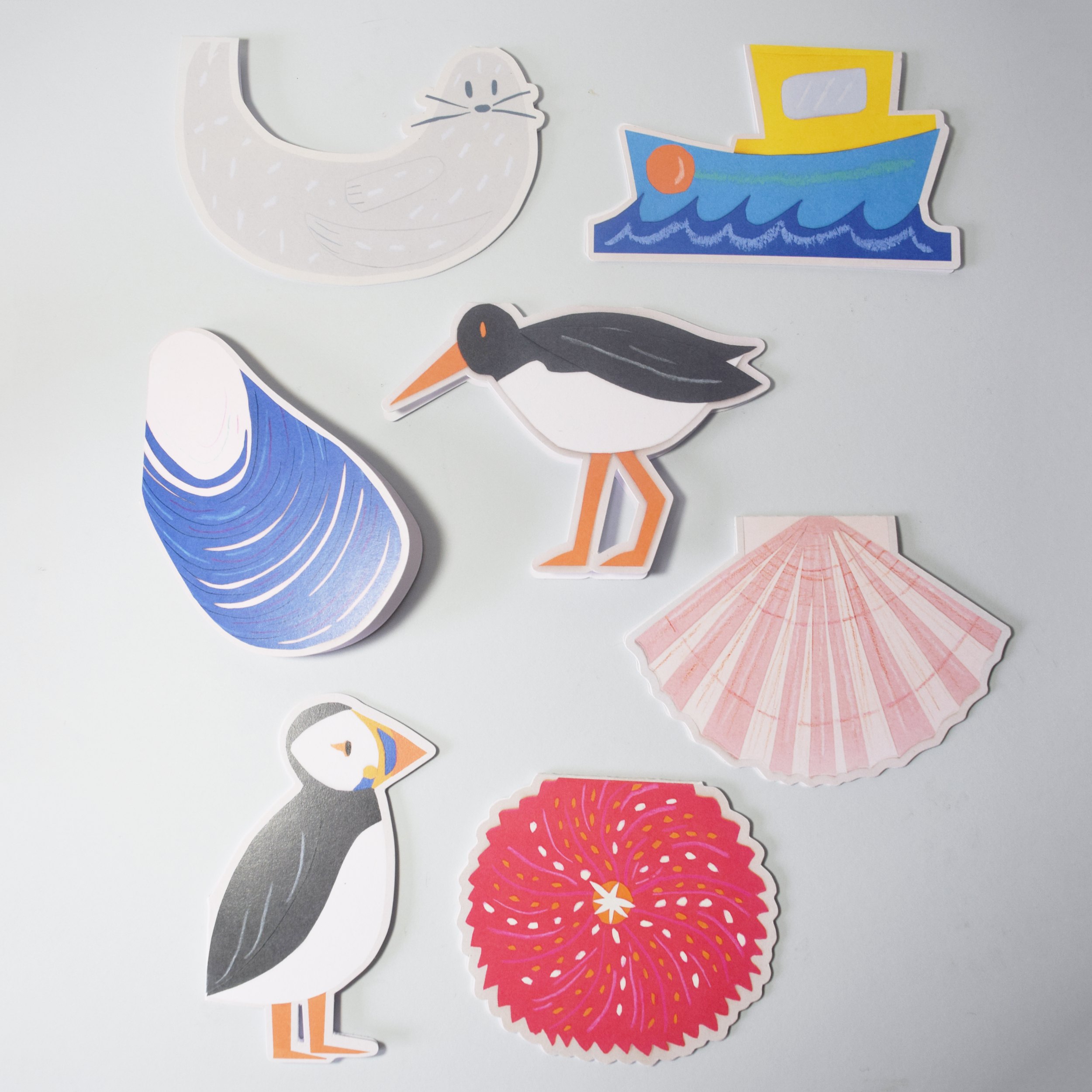 Set of 7 Coastal Cards
