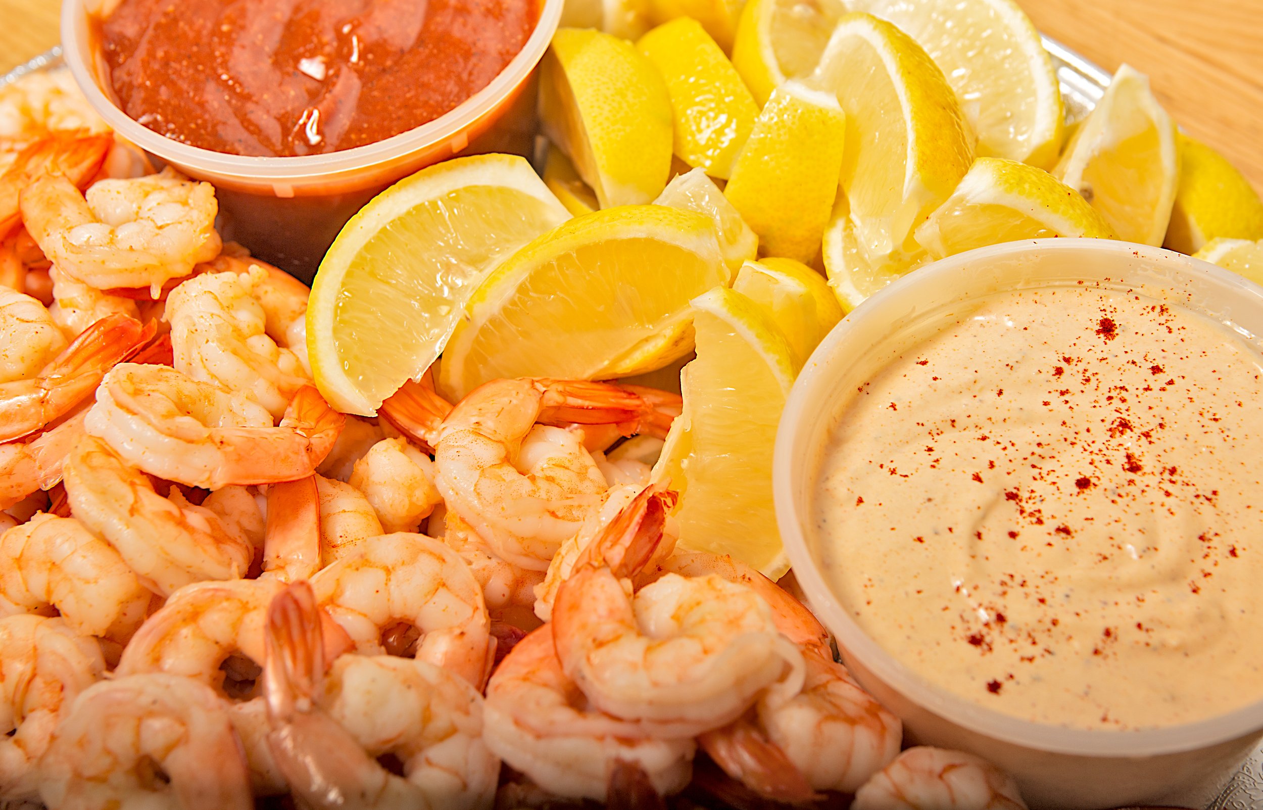 Cold Cajun Boiled Shrimp Platter