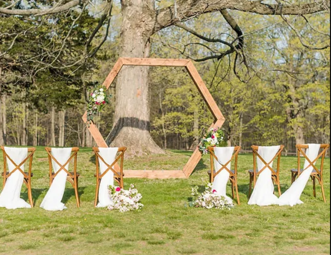  8' Hexagon Wedding Arch