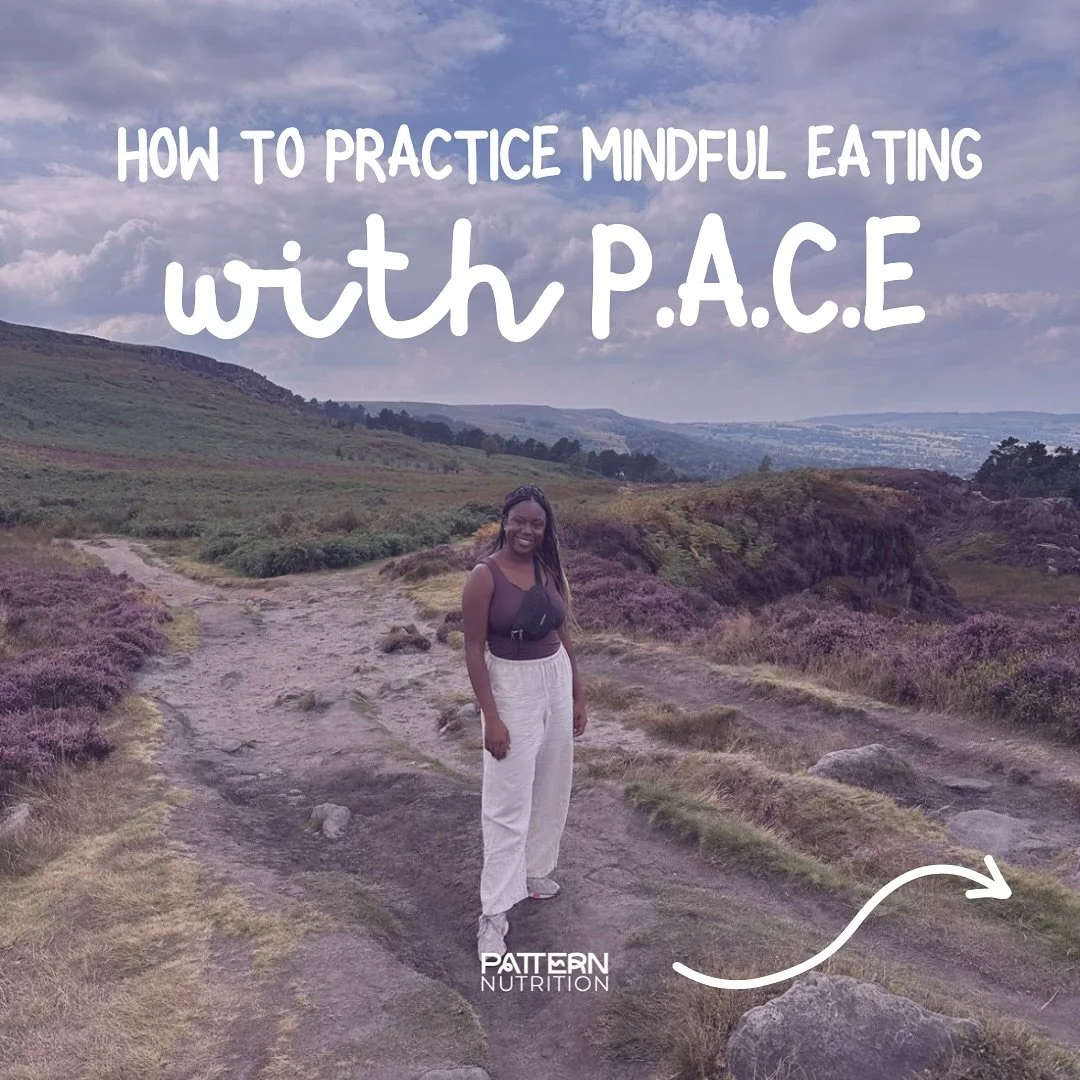 EAT WITH P.A.C.E 😋
Can you tell I&rsquo;m obsessed with acronyms yet? Well here&rsquo;s another one with 4 steps to help you become a more mindful eater (I know I need help with this 😂).

This is all about slowing down, tuning in with your body and