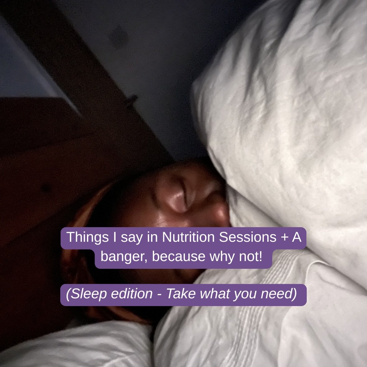 Struggling with your sleep? 💤 

Here are a few tidbits that might help you sleep like a log 🪵 (whatever that means! 😂). Like always, take what you need and leave what you don&rsquo;t! 

The banger this week is OF COURSE &lsquo;Candy&rsquo; by @cam