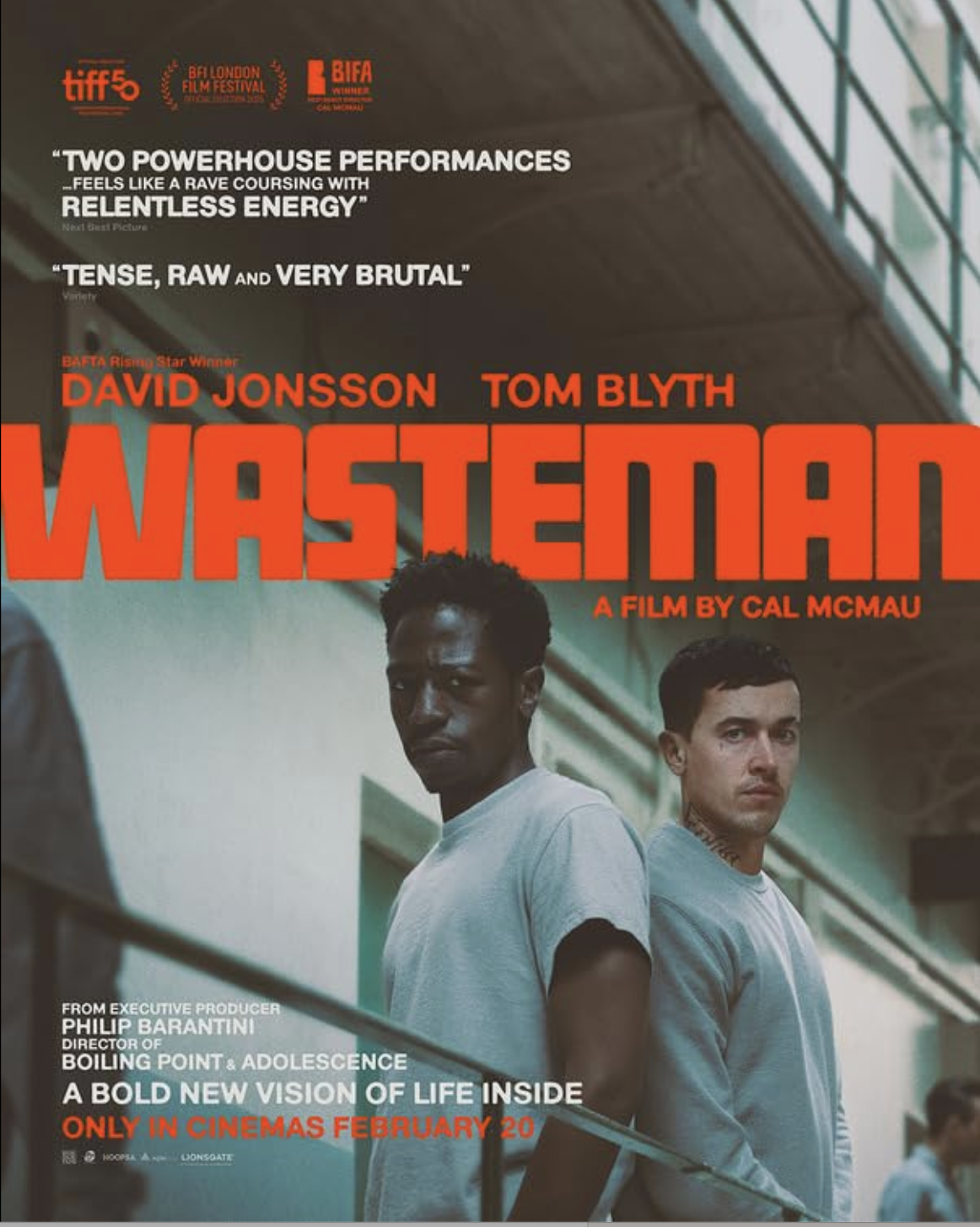 Official poster for 'Wasteman', featuring Tom Blyth and David Jonsson. Film and TV Clearances provided script clearance report services for this Agile Films production.